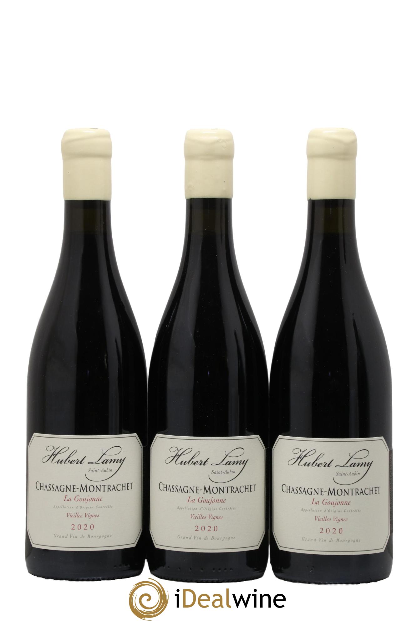 Chassagne-Montrachet La Goujonne Vieilles Vignes Hubert Lamy 2020 - Lot de 3 bouteilles - 0