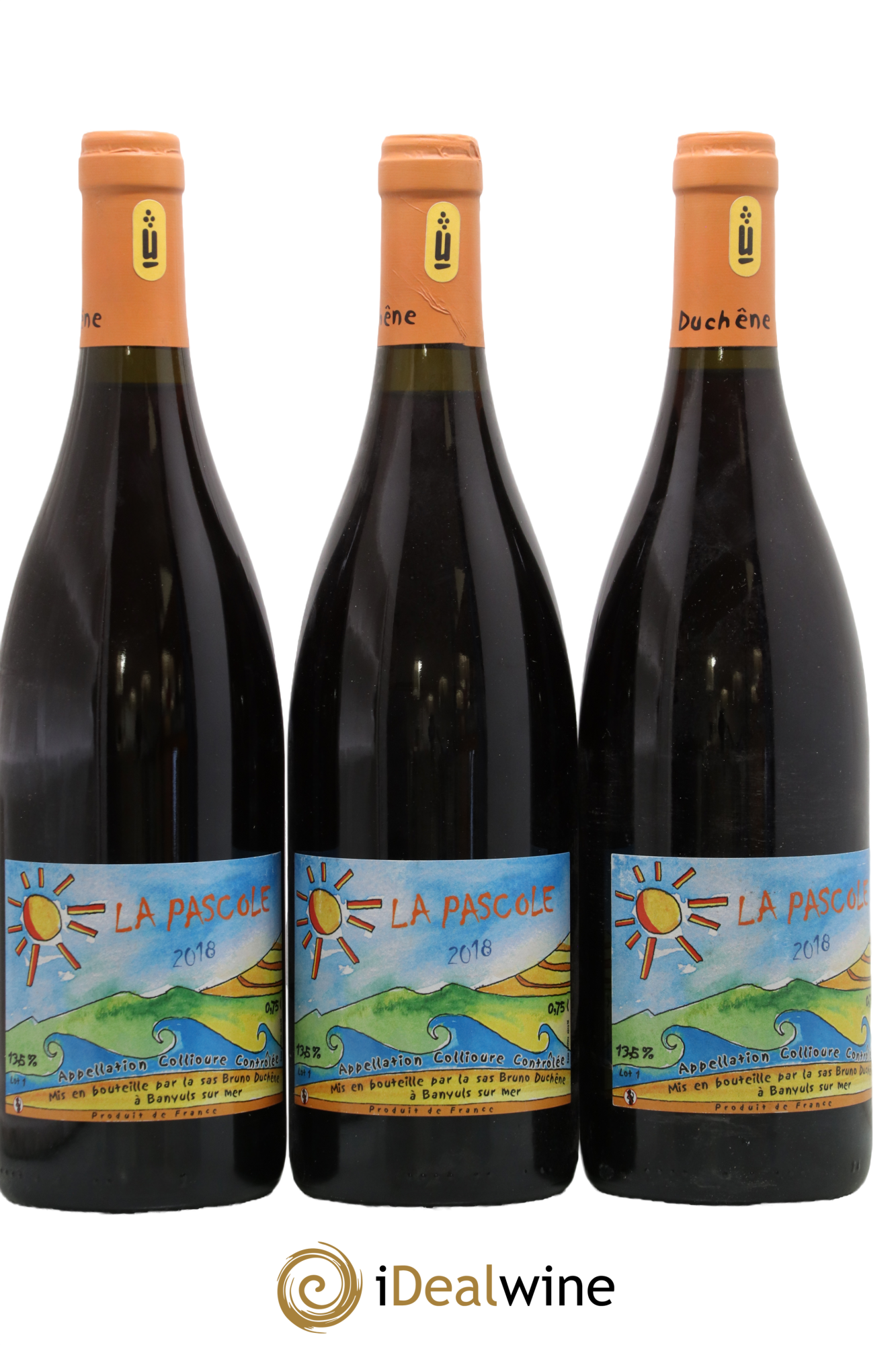 Collioure La Pascole Bruno Duchêne 2018 - Lot of 3 bottles - 0