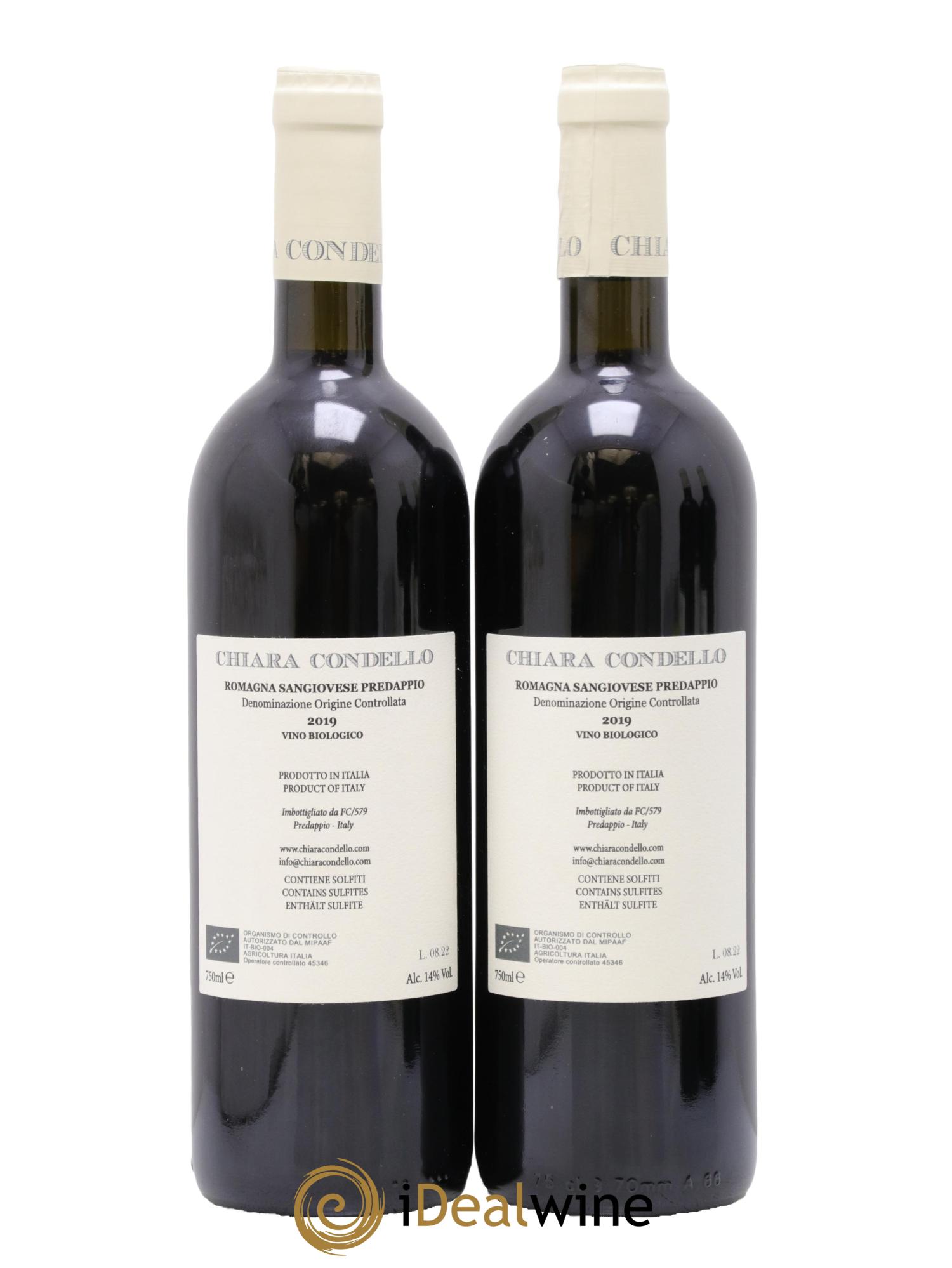 Sangiovese di Romagna Predappio DOC Chiara Condello 2019 - Posten von 2 Flaschen - 1