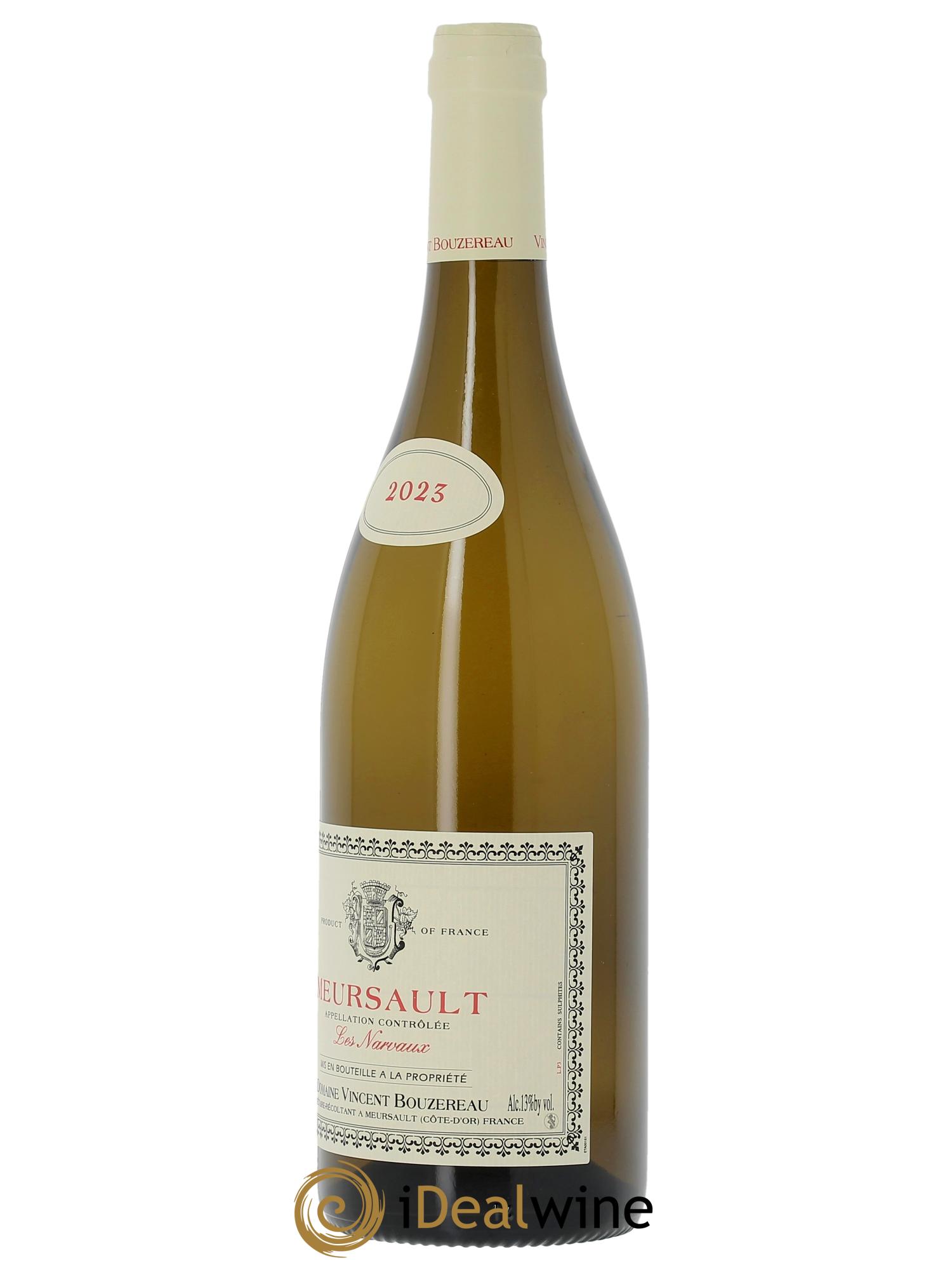 Meursault Les Narvaux Vincent Bouzereau (Domaine)  2023 - Lot de 1 bouteille - 1