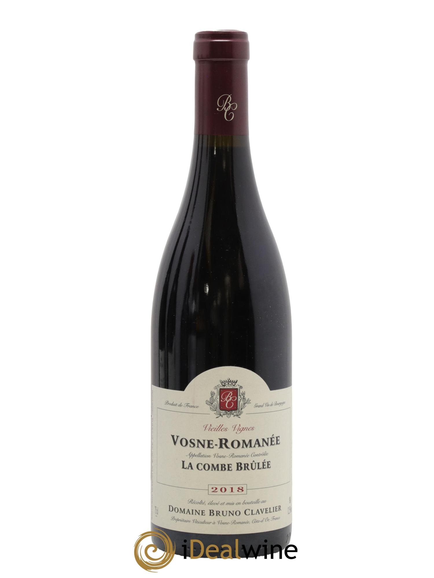 Vosne-Romanée Vieilles vignes La Combe Brûlée Bruno Clavelier 2018 - Lot de 1 bouteille - 0