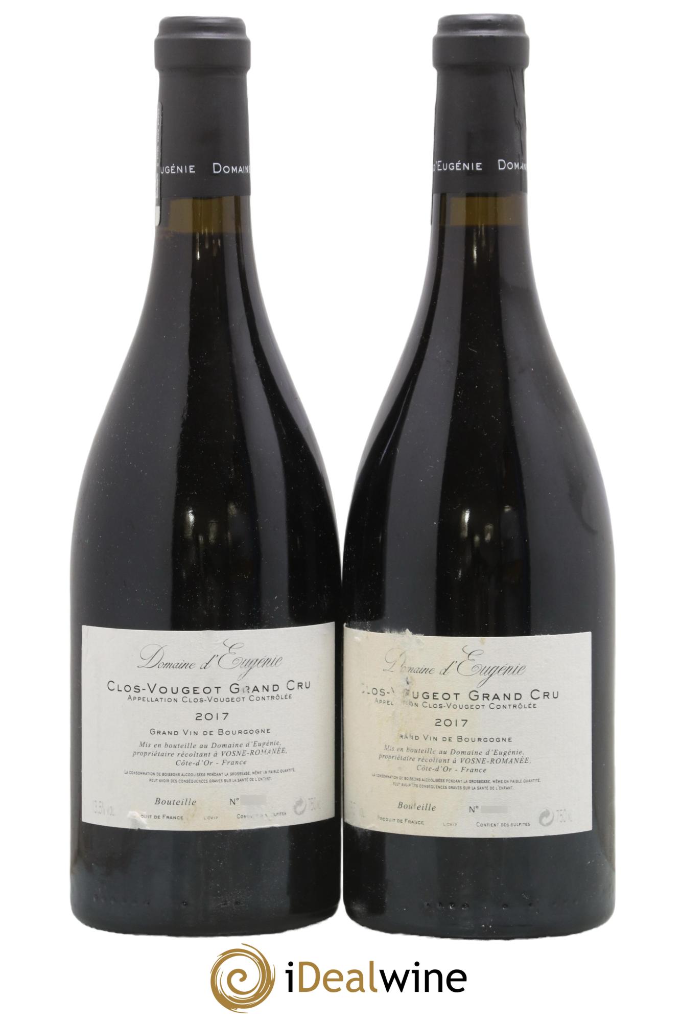 Clos de Vougeot Grand Cru Domaine René Engel - Domaine Eugénie 2017 - Lot of 2 bottles - 1