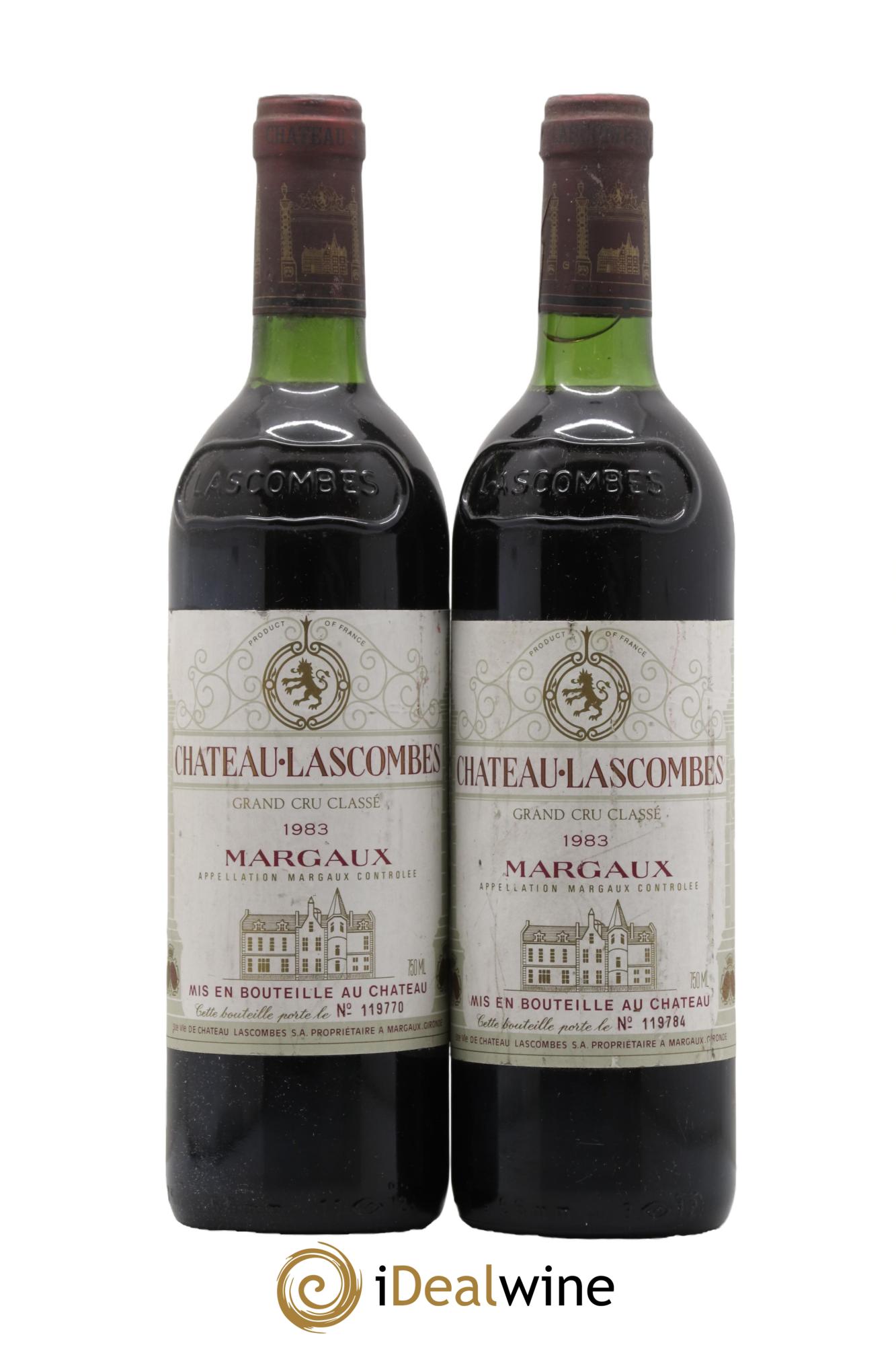 Château Lascombes 2ème Grand Cru Classé 1983 - Lot de 2 bouteilles - 0