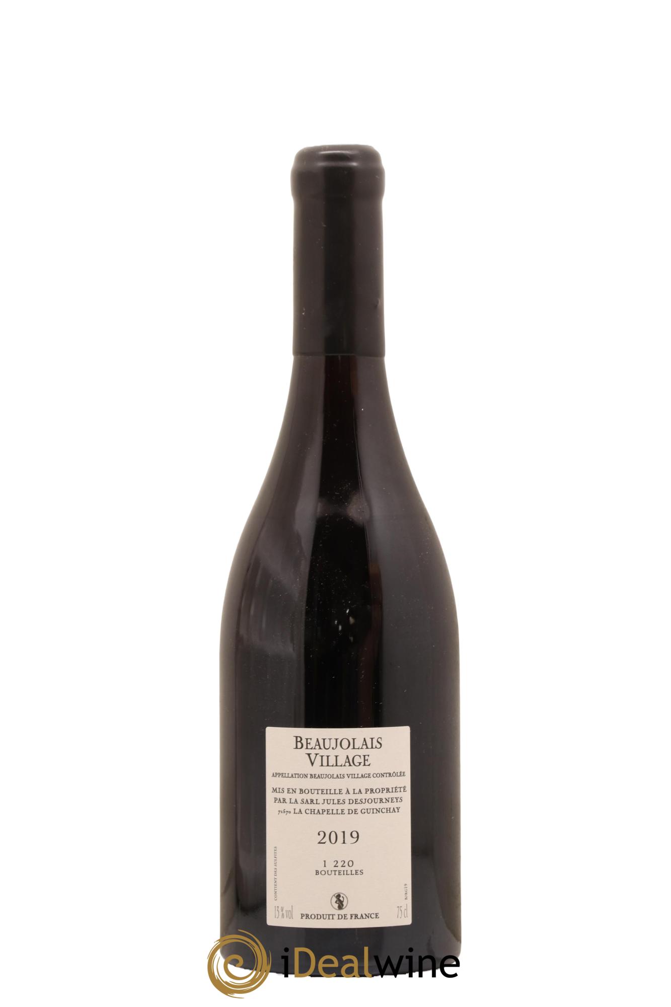 Beaujolais Villages Domaine Jules Desjourneys 2019 - Lot de 1 bouteille - 1