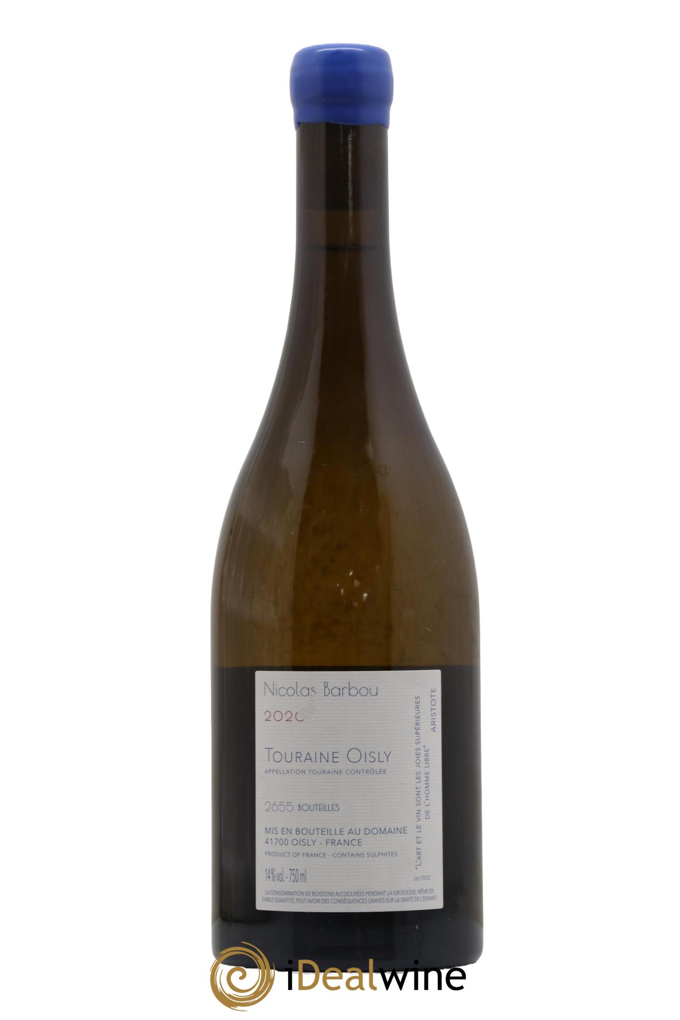 Touraine Oisly Utopie Créative Nicolas Barbou  2020 - Lot of 1 bottle - 1