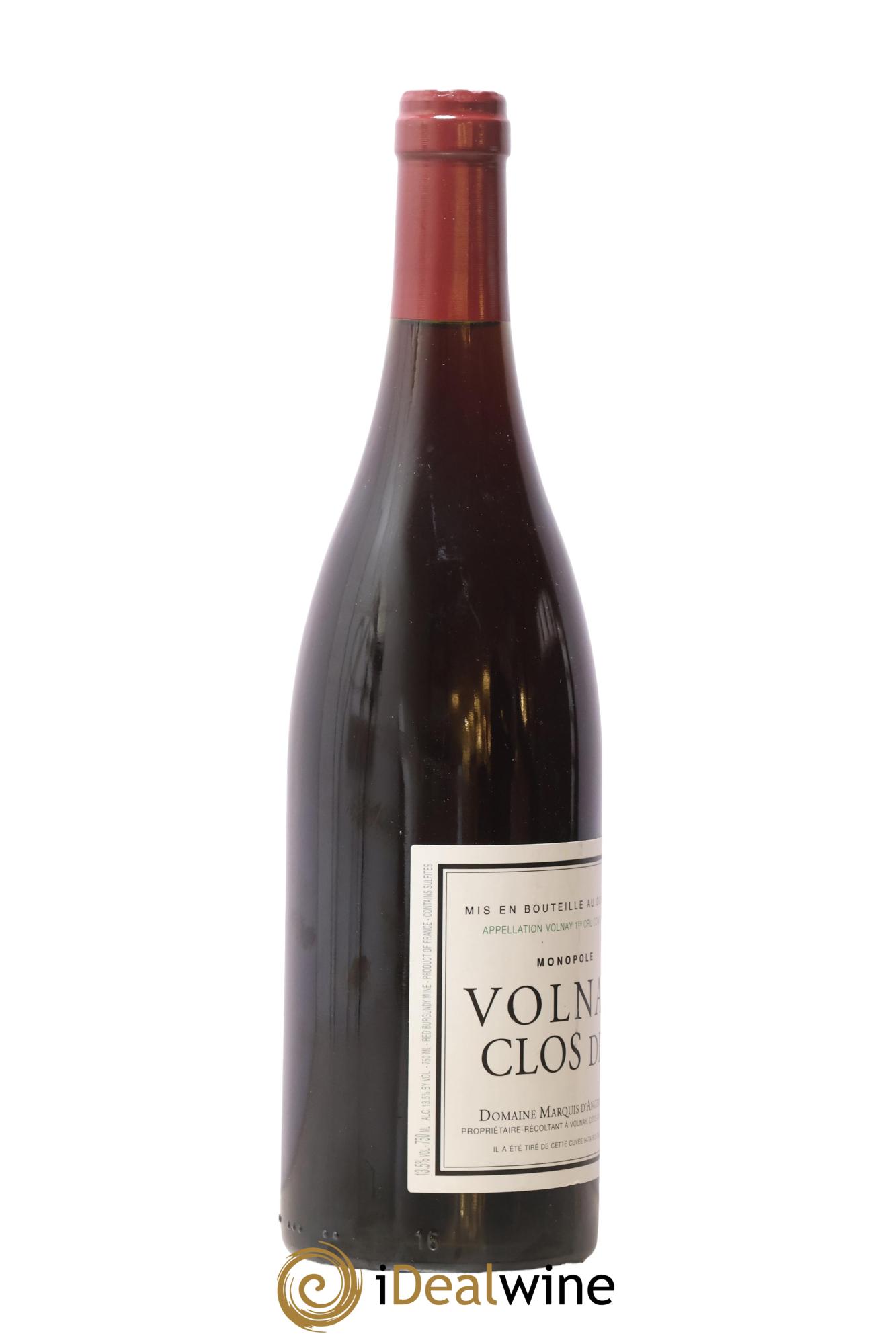 Volnay 1er Cru Clos des Ducs Marquis d'Angerville (Domaine) 2017 - Lot of 1 bottle - 1