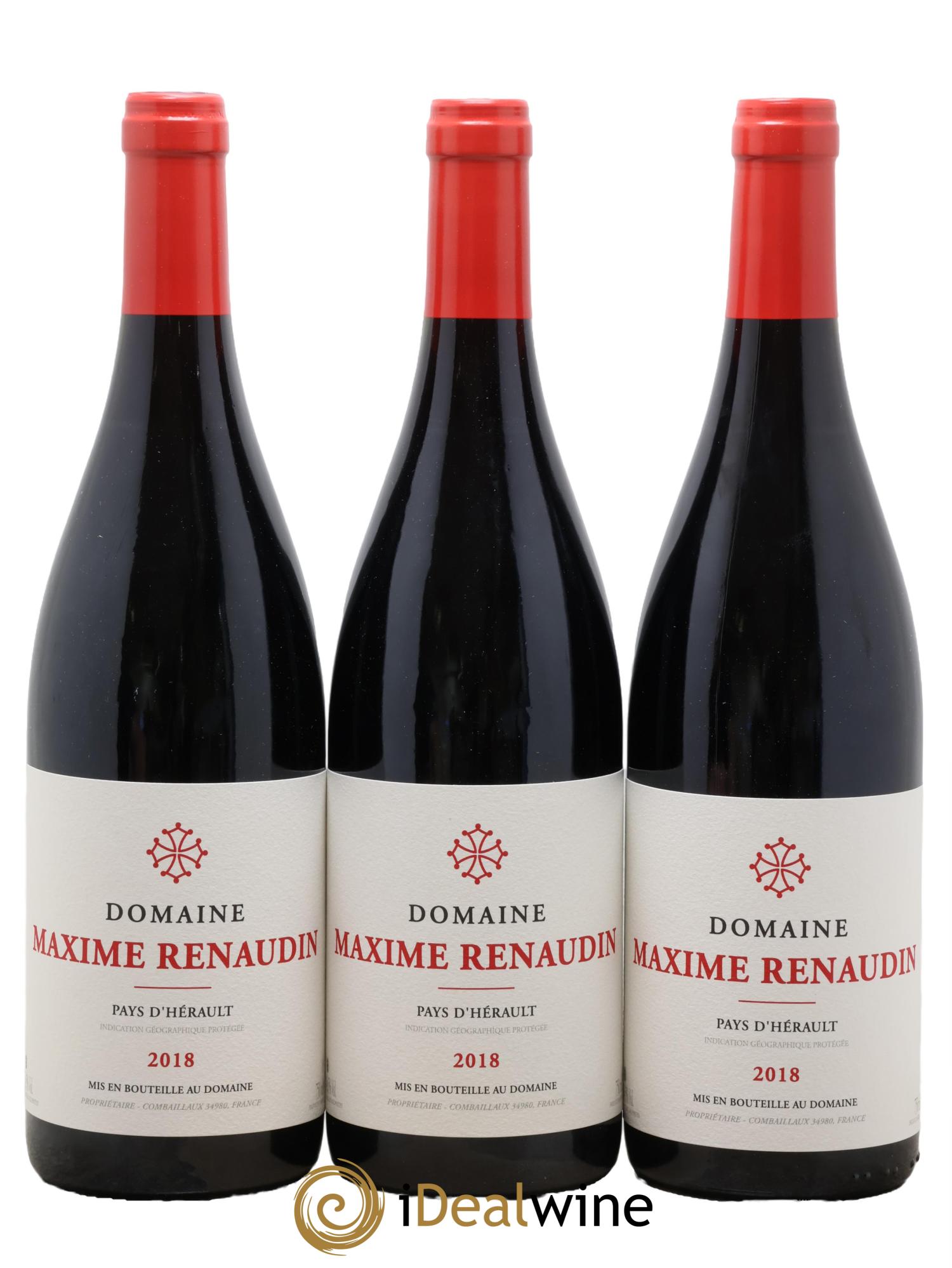 IGP Pays d'Hérault Maxime Renaudin 2018 - Lot of 3 bottles - 0