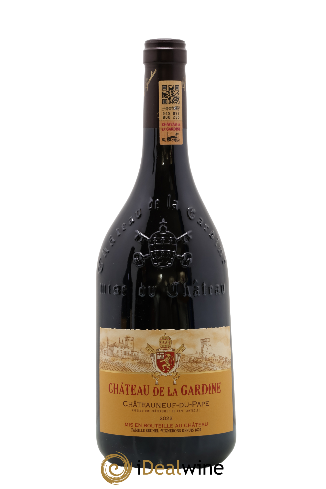 Châteauneuf-du-Pape Château de La Gardine Famille Brunel 2022 - Lot de 1 bouteille - 0