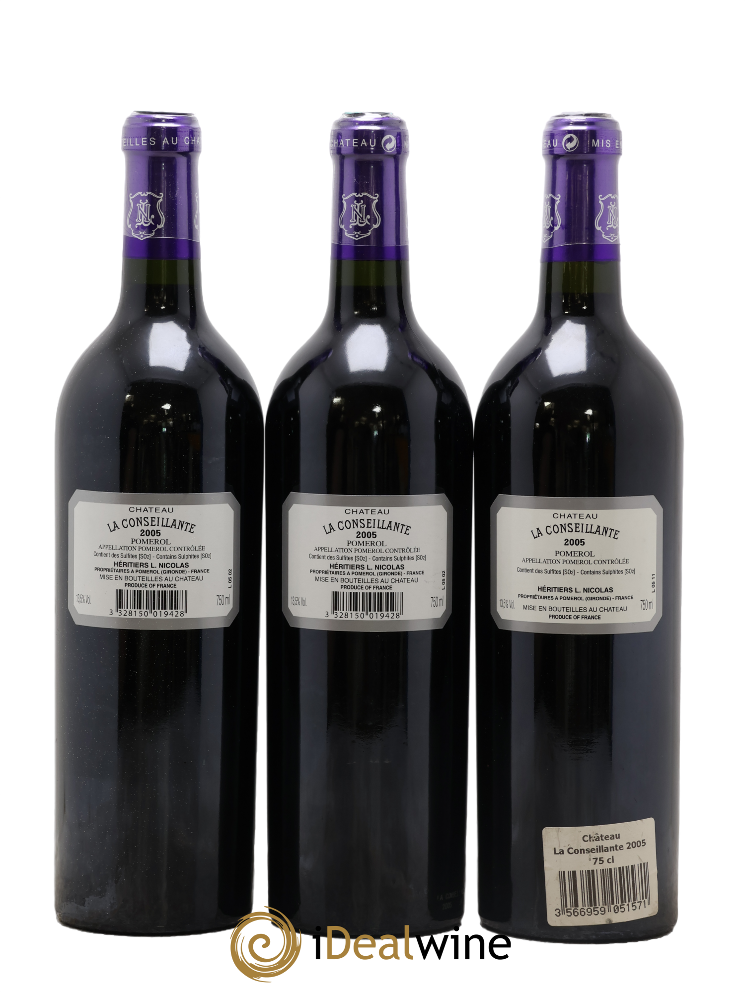 Château la Conseillante 2005 - Posten von 3 Flaschen - 1