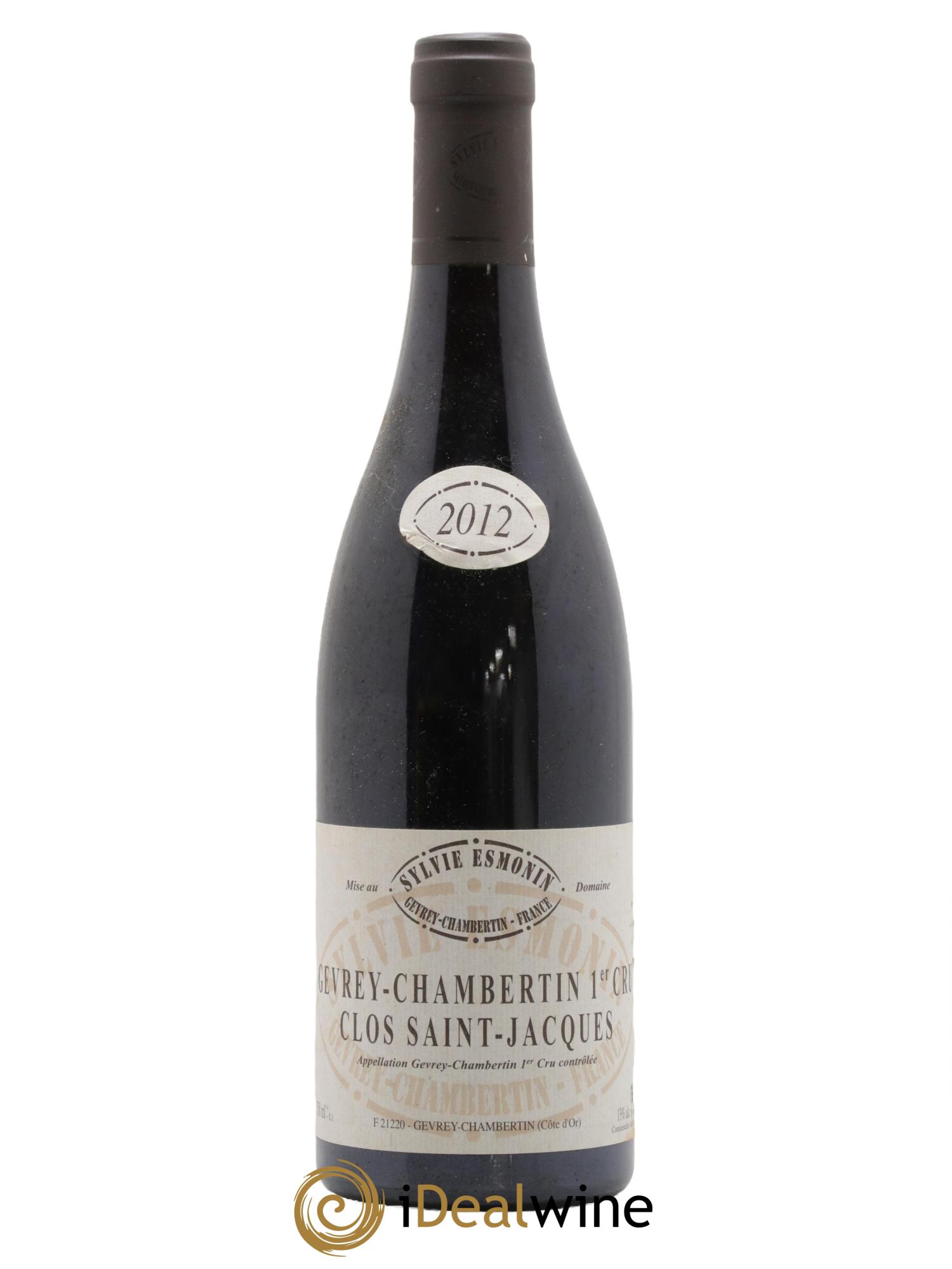 Gevrey-Chambertin 1er Cru Clos Saint Jacques Sylvie Esmonin 2012 - Lot de 1 bouteille - 0