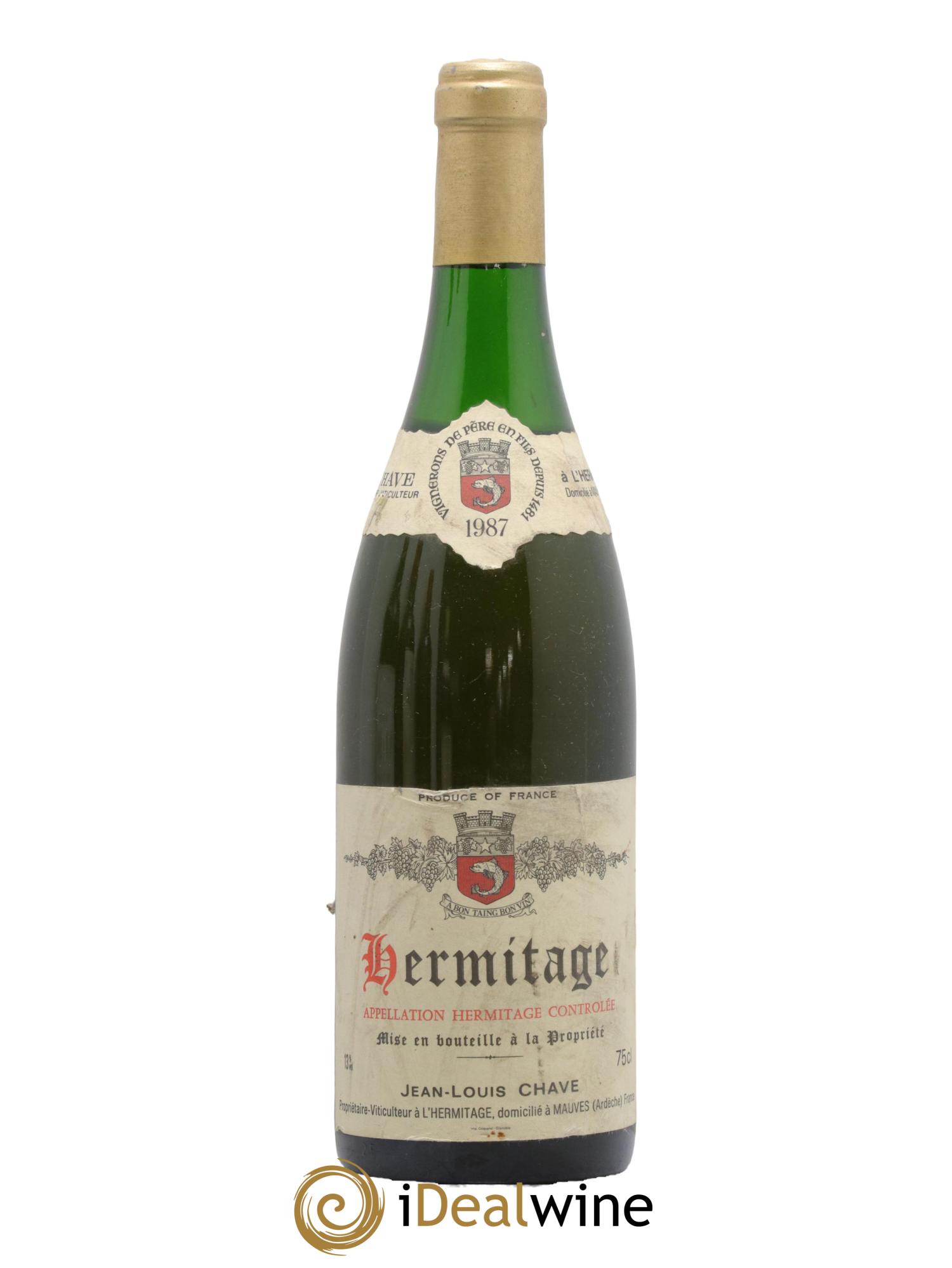 Hermitage Jean-Louis Chave 1987 - Lot de 1 bouteille - 0
