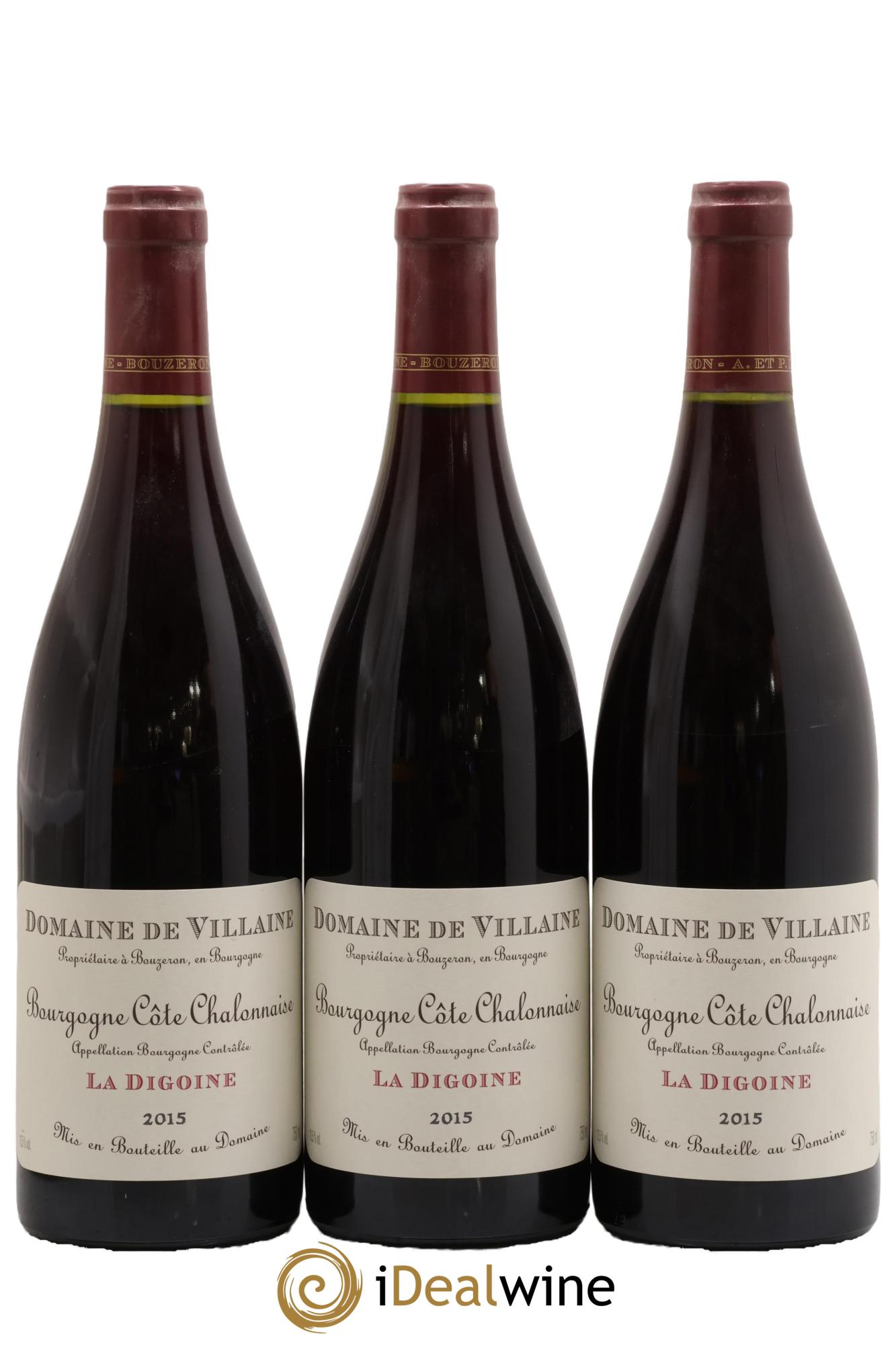 Bourgogne La Digoine Domaine de Villaine 2015 - Lote de 3 botellas - 0