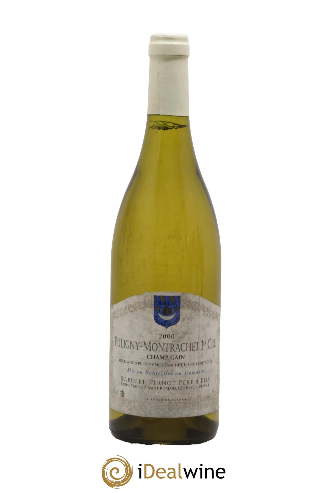 Puligny-Montrachet 1er Cru Champ Gain Barolet-Pernot 2000 - Lot de 1 bouteille - 0