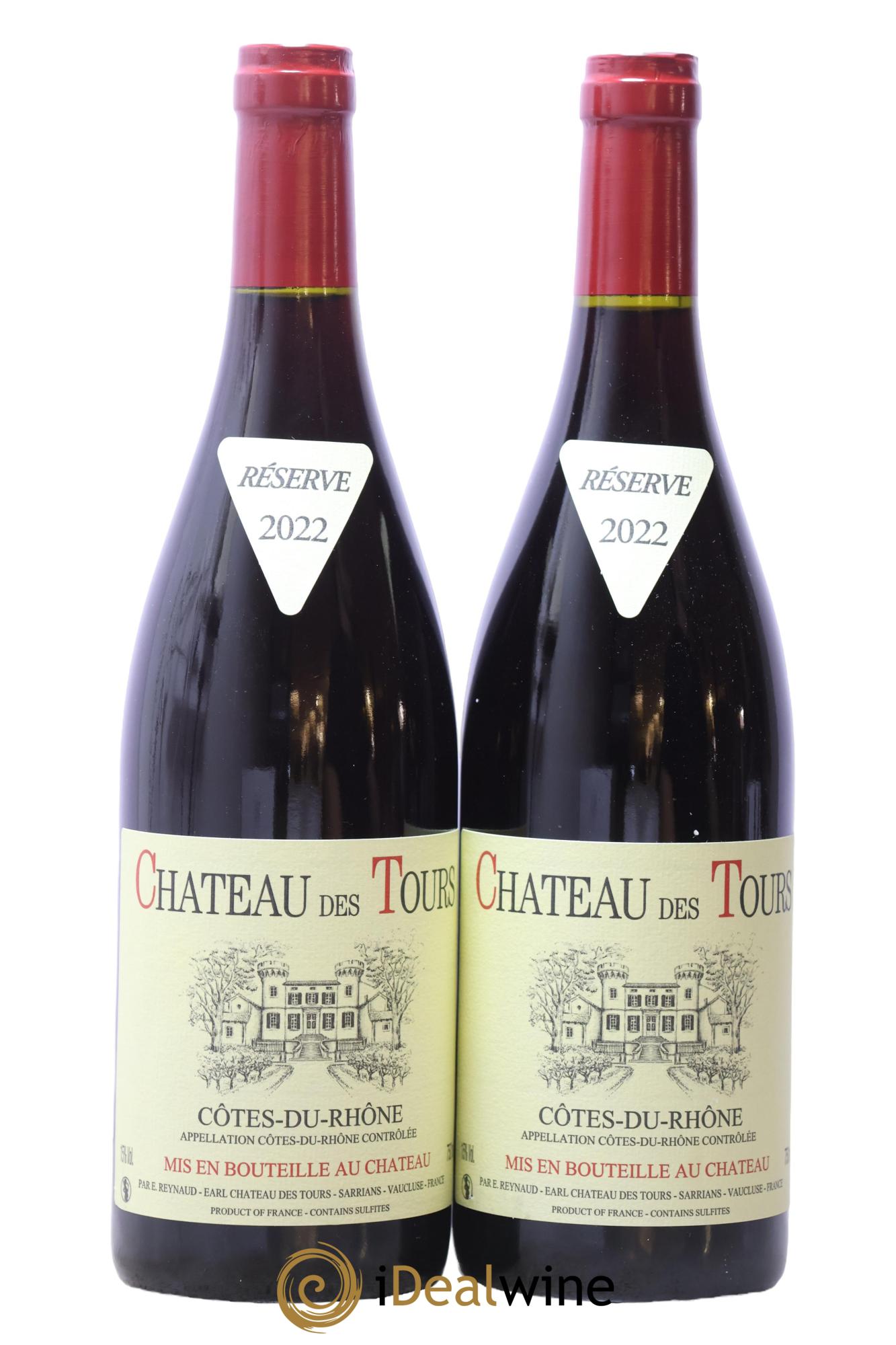 Côtes-du-Rhône Château des Tours Emmanuel Reynaud 2022 - Lot of 2 bottles - 0