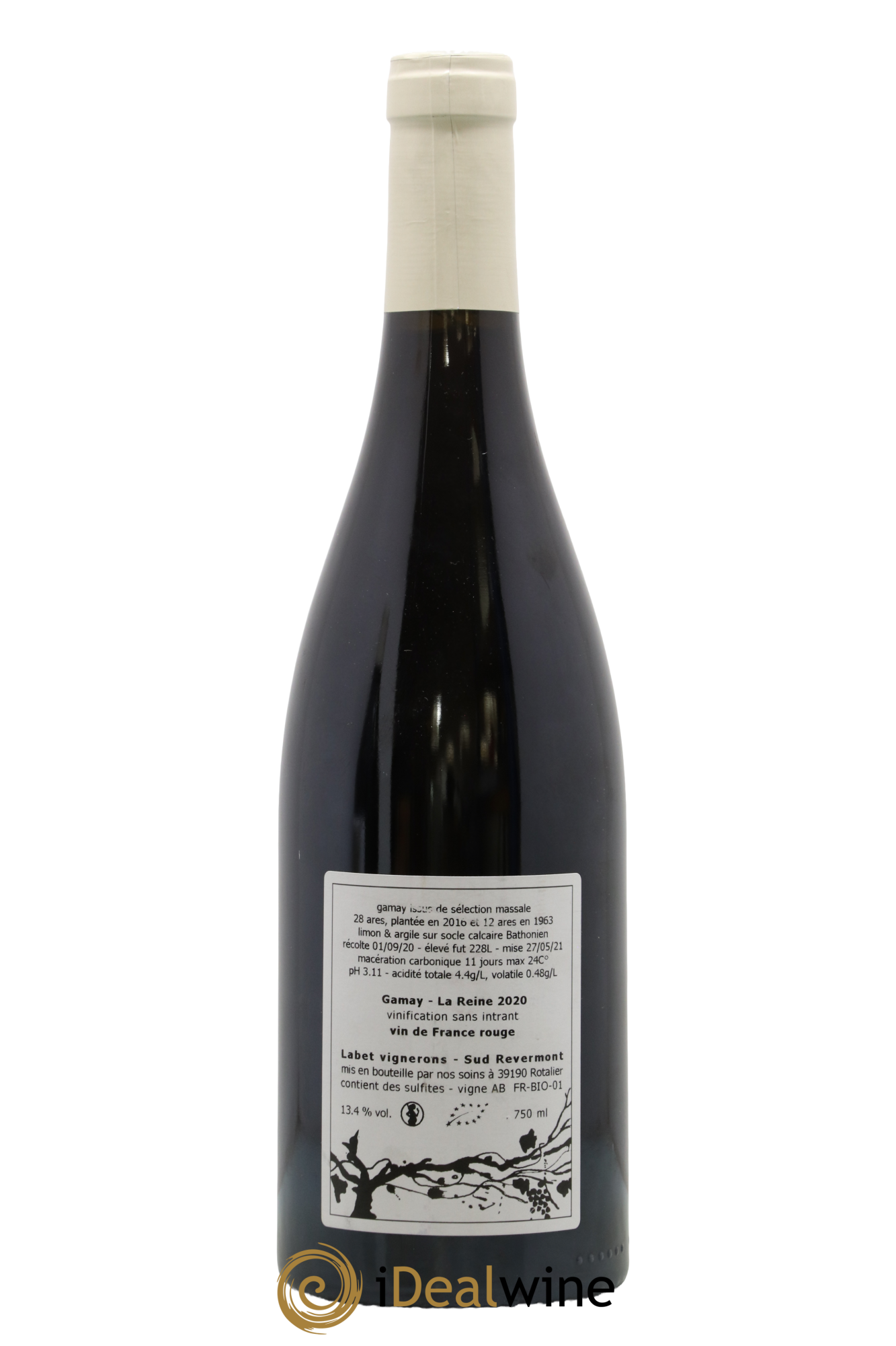 Vin de France Gamay La Reine Labet (Domaine) 2020 - Posten von 1 Flasche - 1