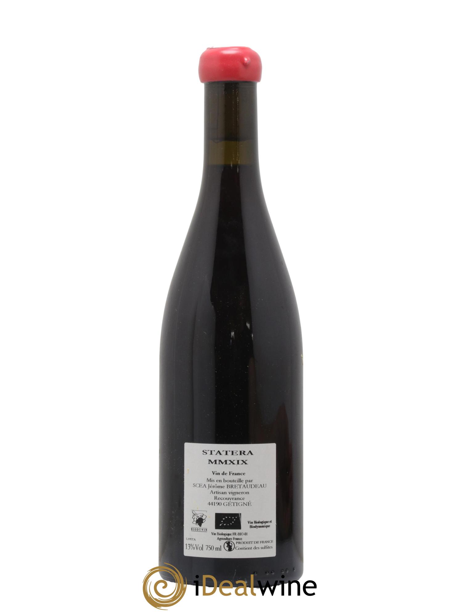 Vin de France Statera Jérôme Bretaudeau - Domaine de Bellevue 2019 - Lotto di 1 bottiglia - 1