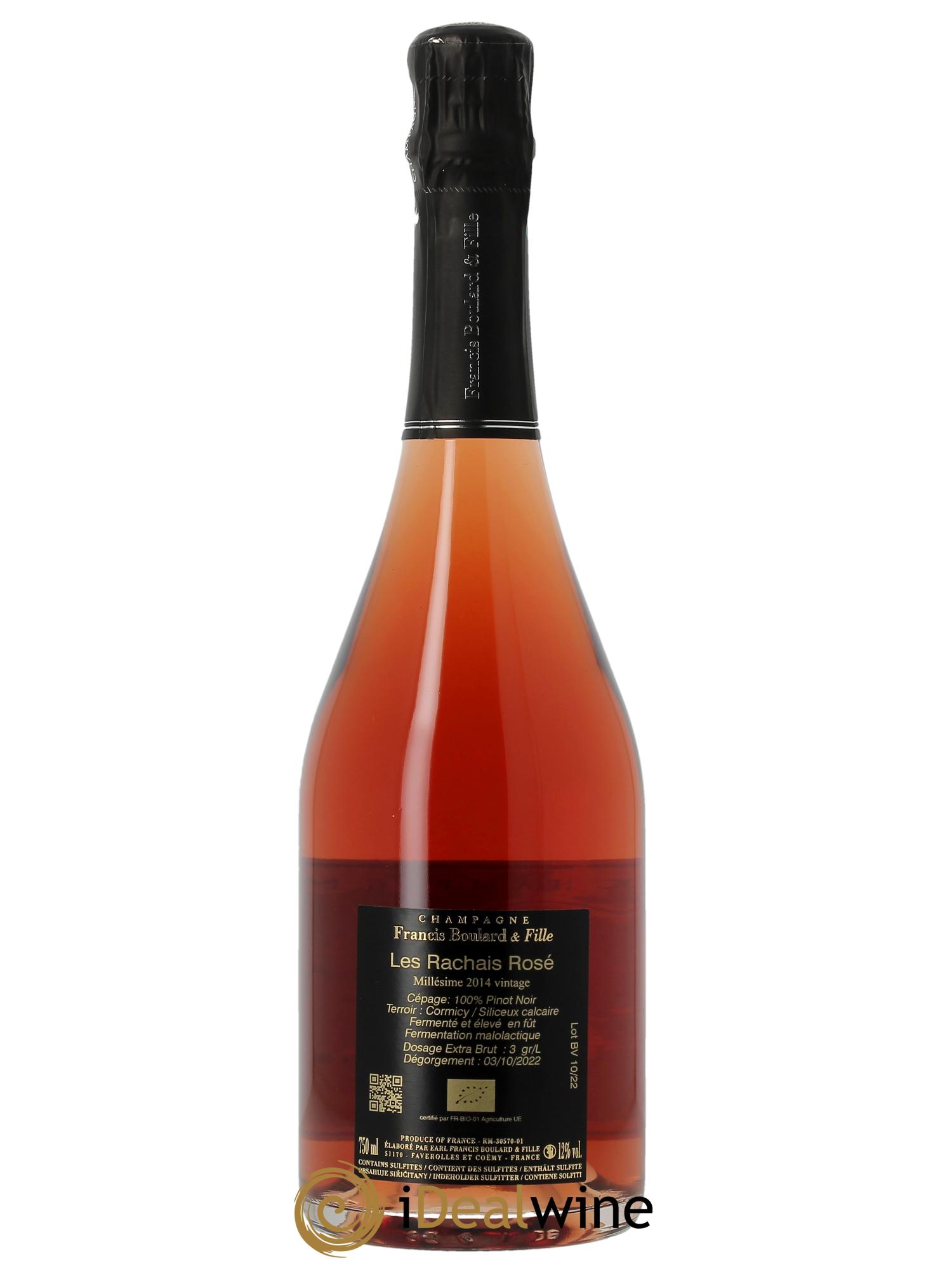Les Rachais Extra-Brut Francis Boulard  2014 - Lot of 1 bottle - 1