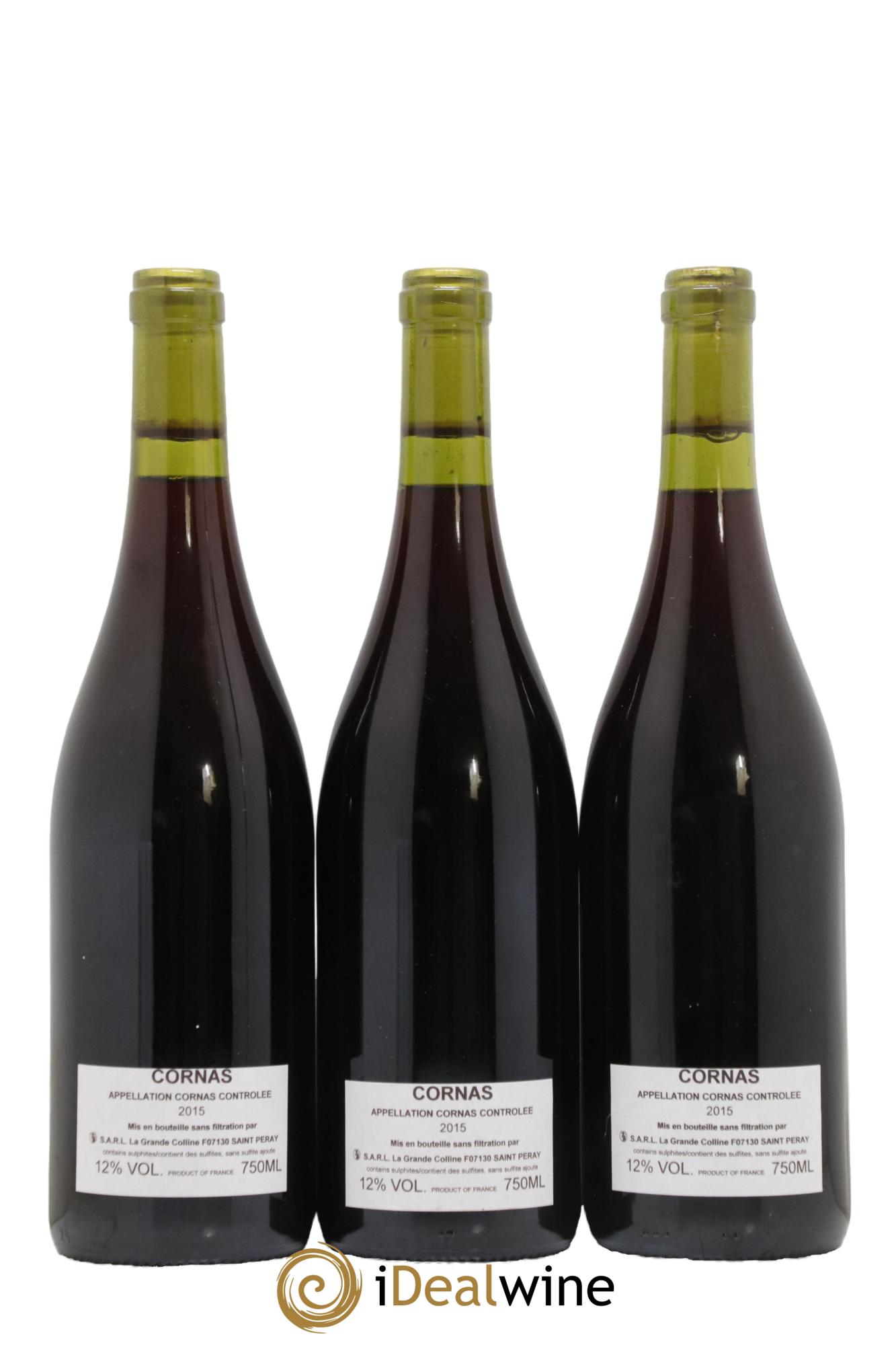 Cornas Hirotake Ooka - Domaine La Grande Colline 2015 - Lot de 3 bouteilles - 1