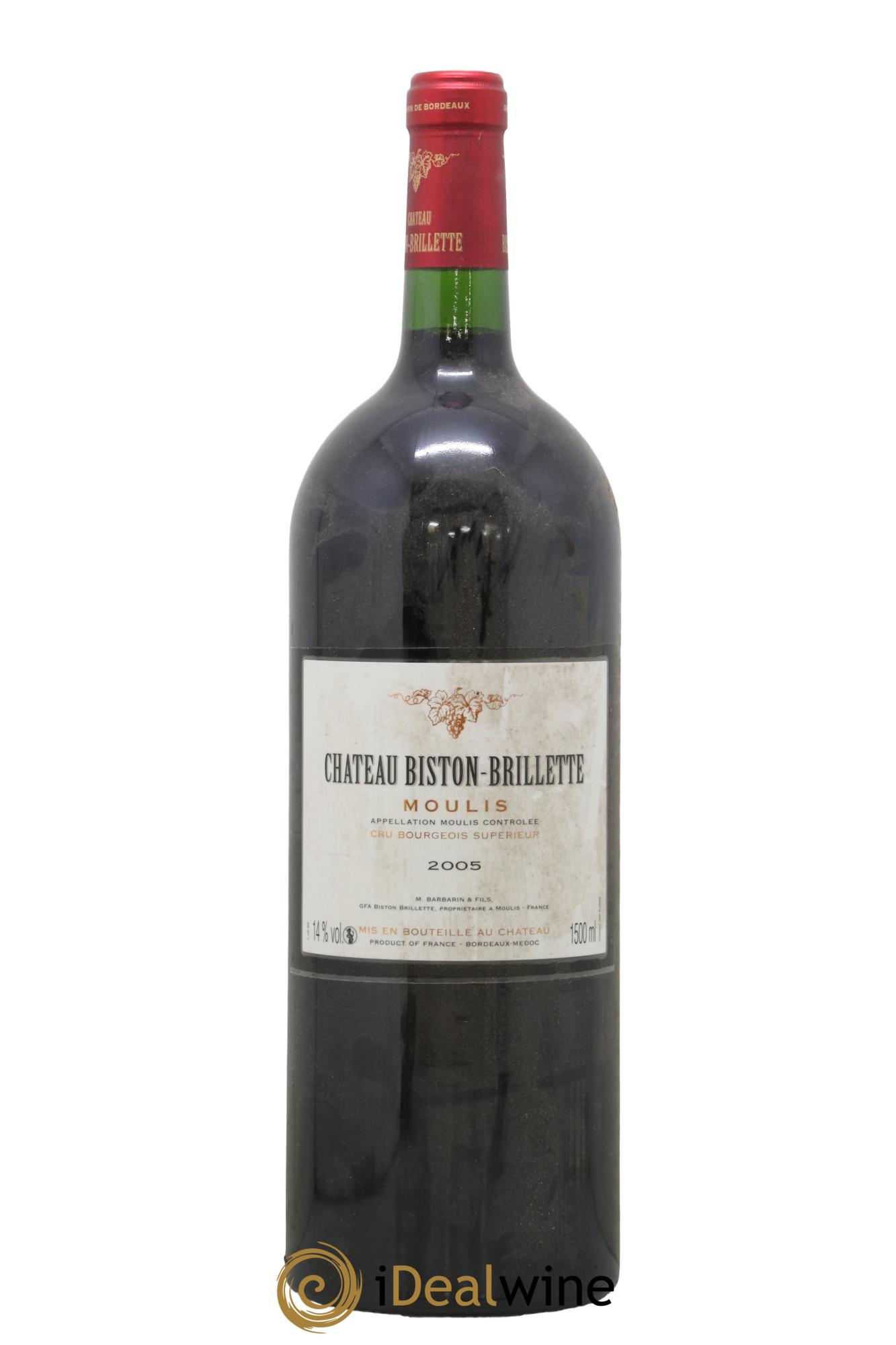 Château Biston Brillette 2005 - Lot de 1 magnum - 0