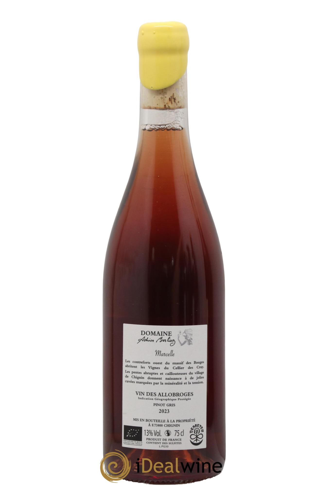 Vin des Allobroges Marcelle (macération) Adrien Berlioz 2023 - Lot de 1 bouteille - 1