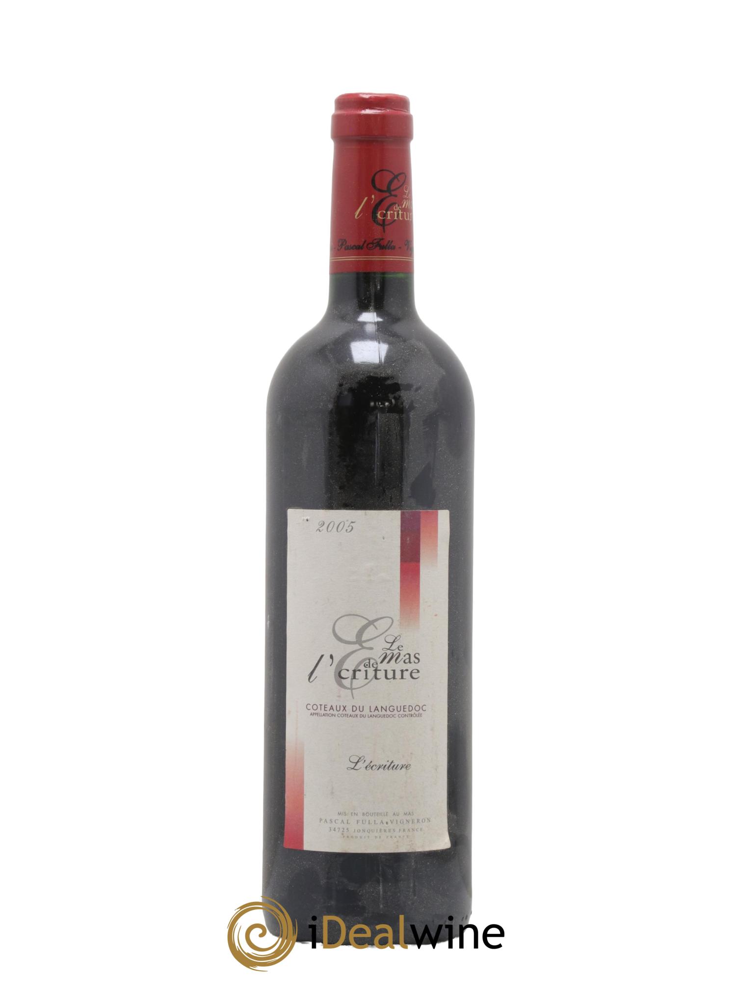 Coteaux du Languedoc Mas de L Ecriture 2005 - Lot de 1 bouteille - 0