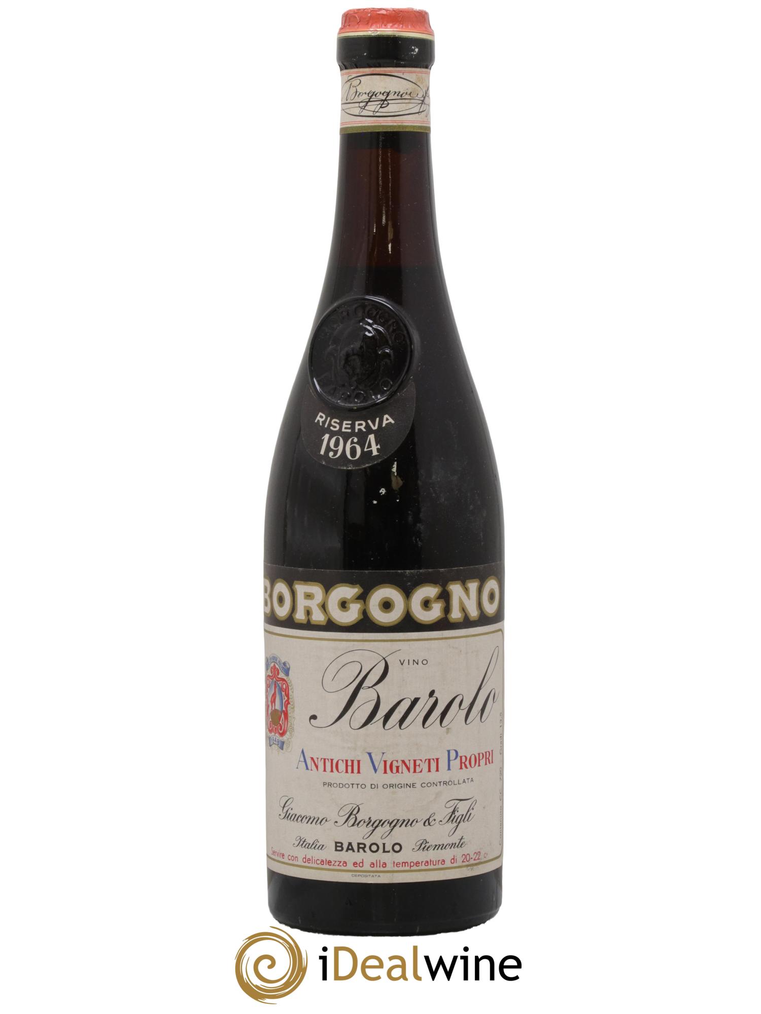 Barolo DOCG Riserva Giacomo Borgogno 1964 - Posten von 1 Flasche - 0