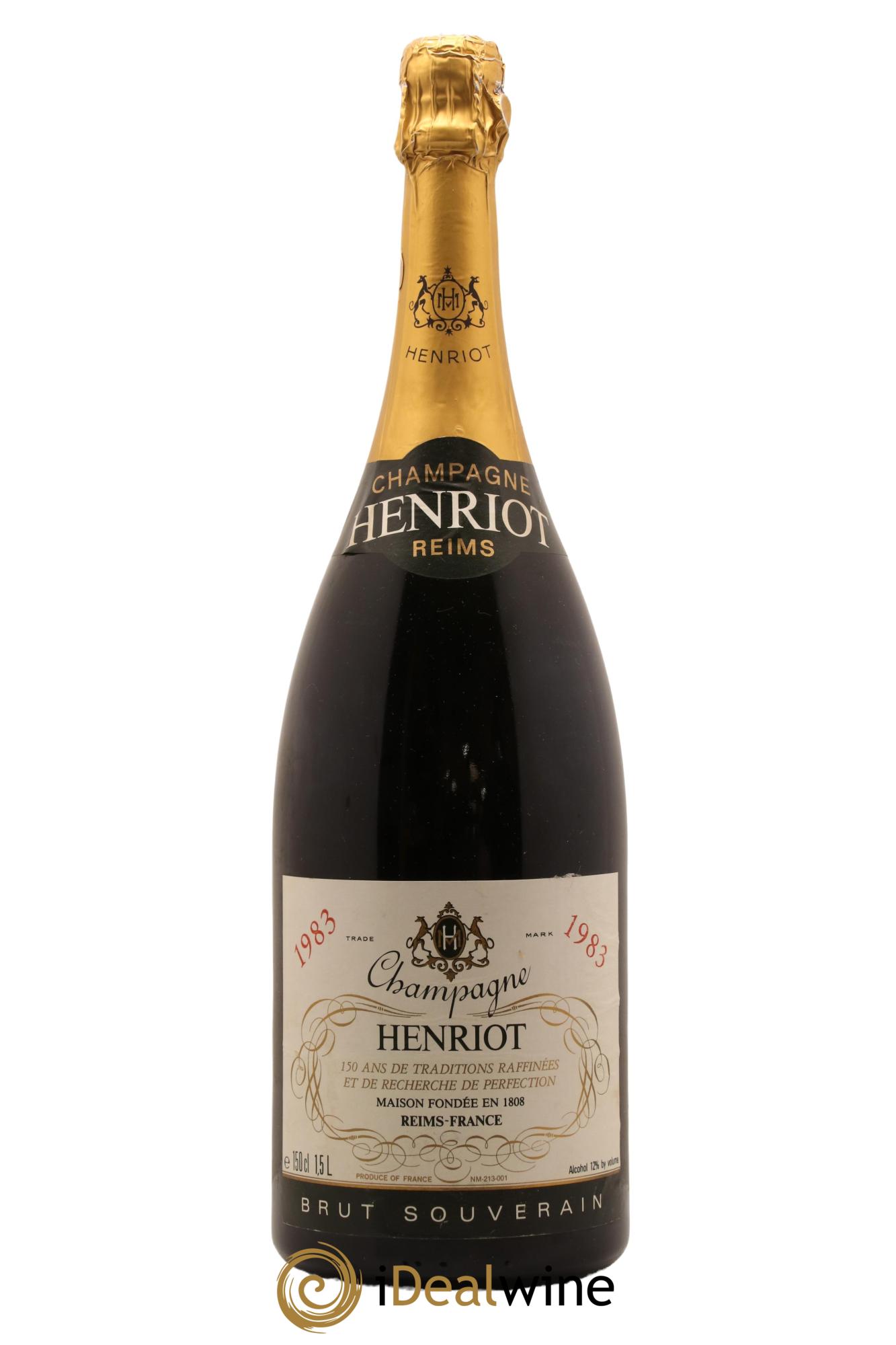 Champagne Henriot Brut Souverain 1983 - Lot de 1 magnum - 0