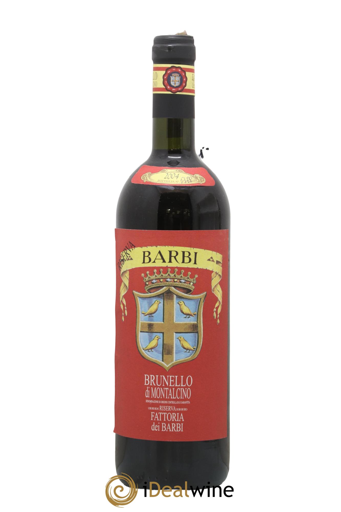 Brunello di Montalcino Riserva Fattoria dei Barbi 2004 - Lot de 1 bouteille - 0