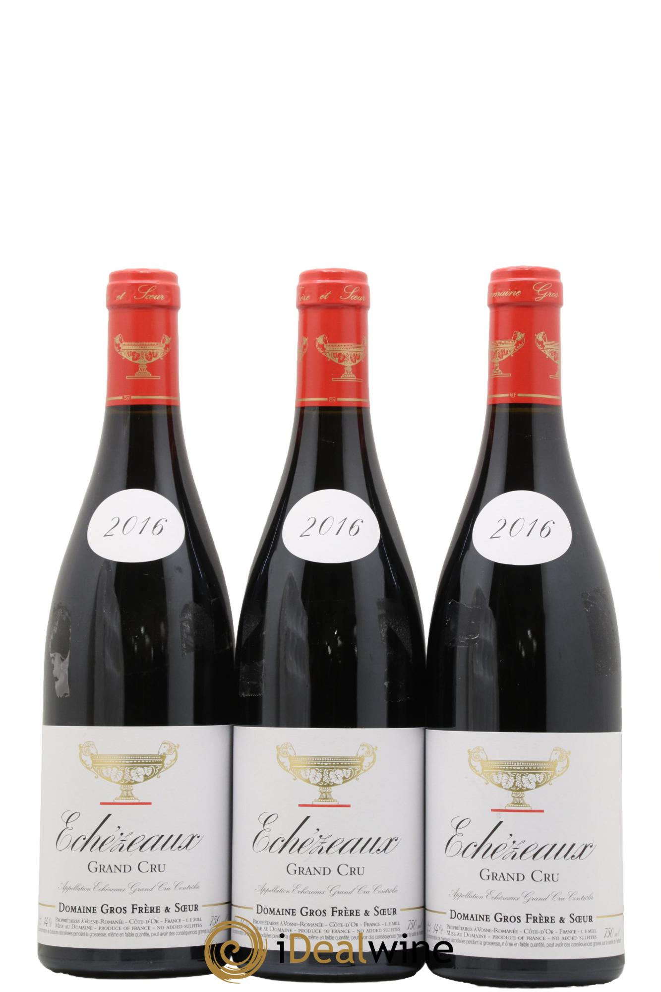 Echezeaux Grand Cru Gros Frère & Soeur 2016 - Lot de 3 bouteilles - 0