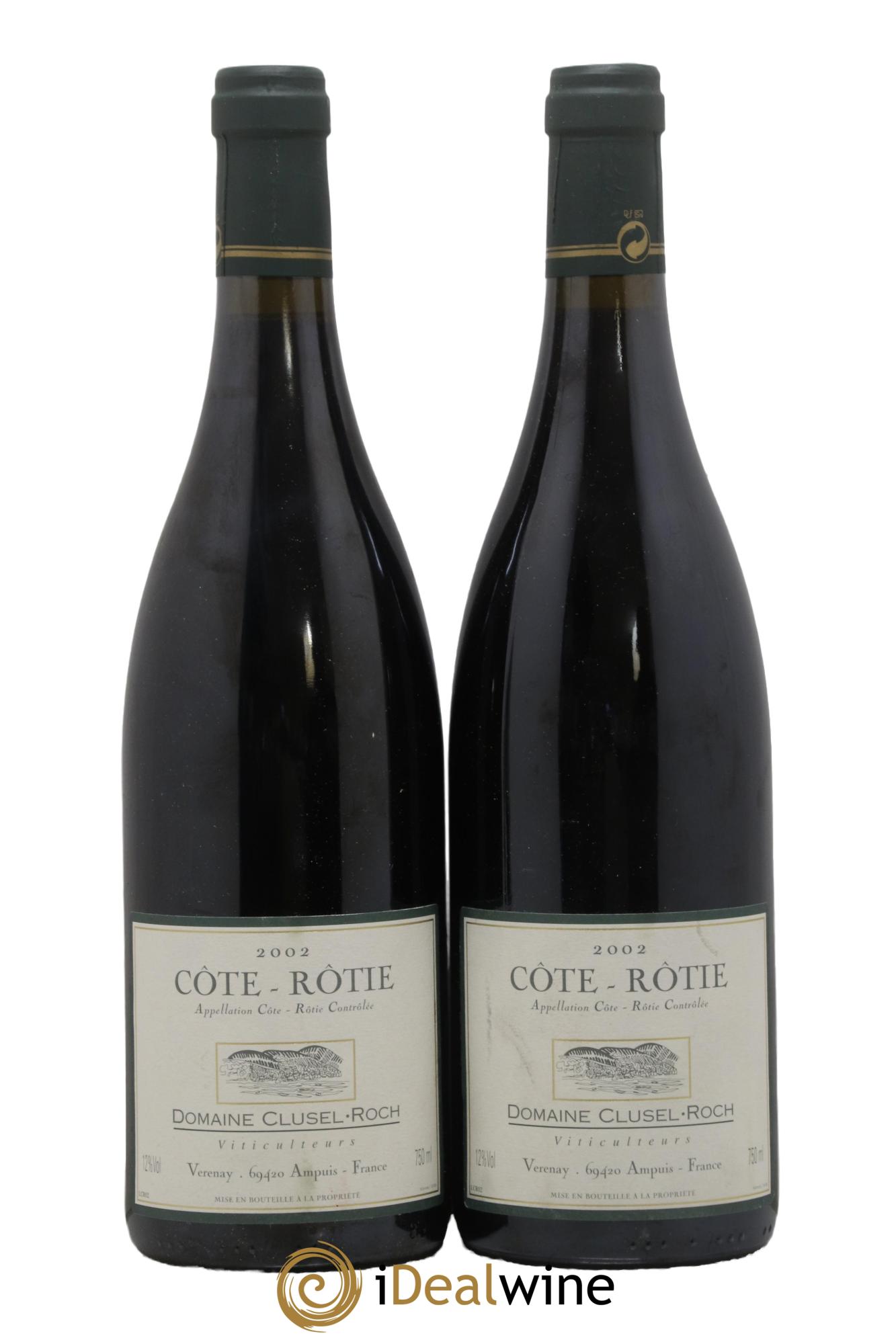 Côte-Rôtie Clusel-Roch 2002 - Lotto di 2 bottiglie - 0