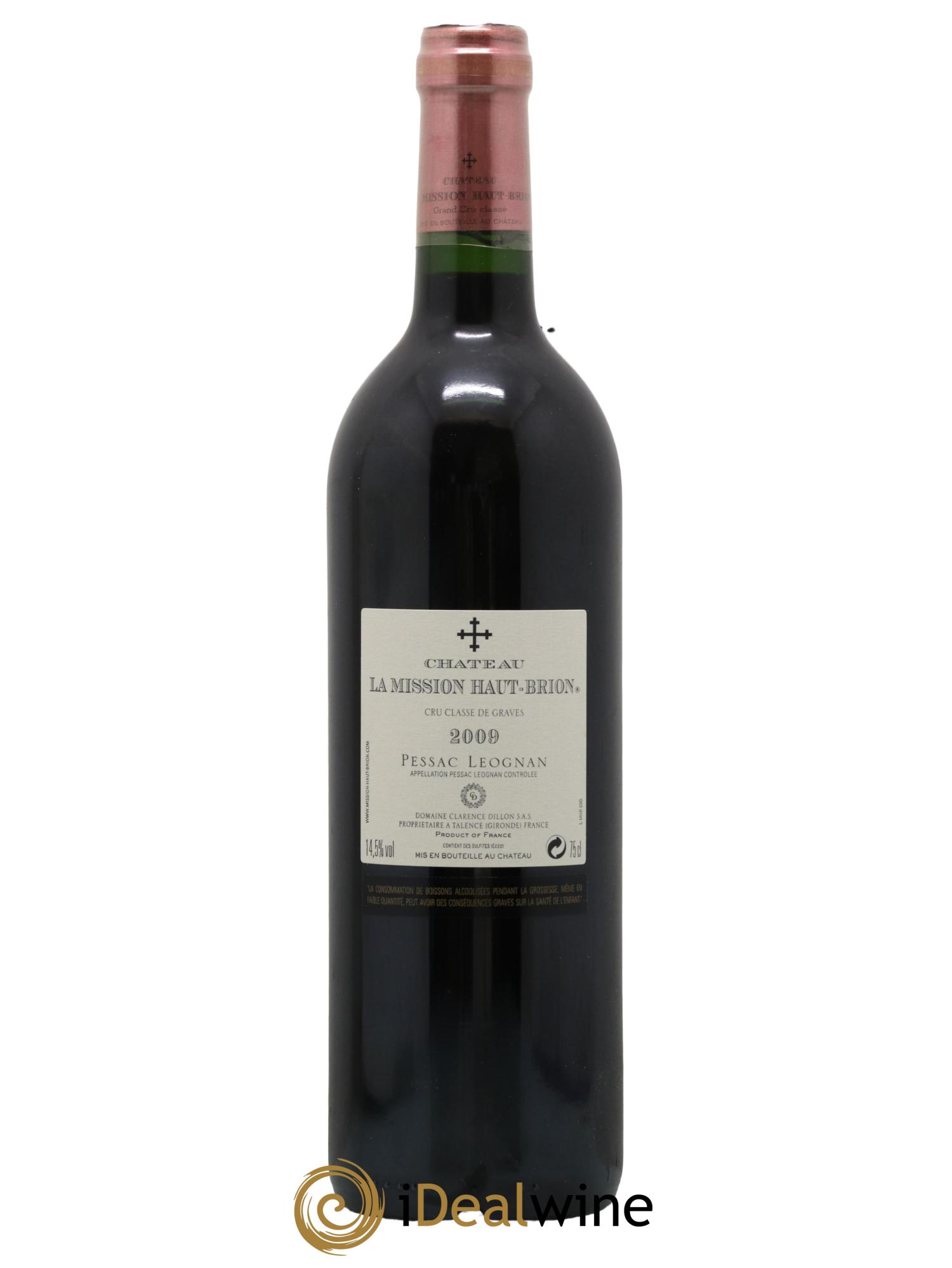 Château la Mission Haut-Brion Cru Classé de Graves 2009 - Lot of 1 bottle - 1