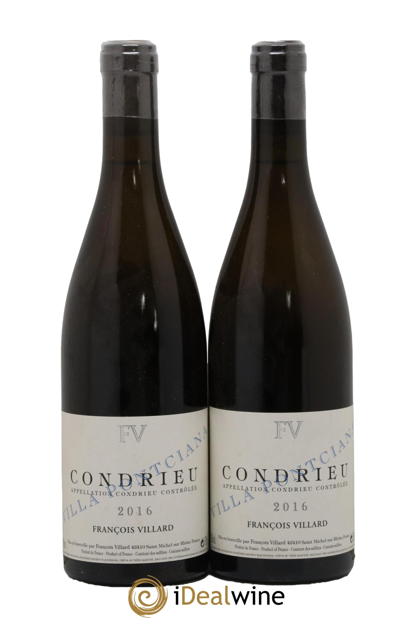 Condrieu Villa Pontciana François Villard 2016 - Lot de 2 bouteilles - 0