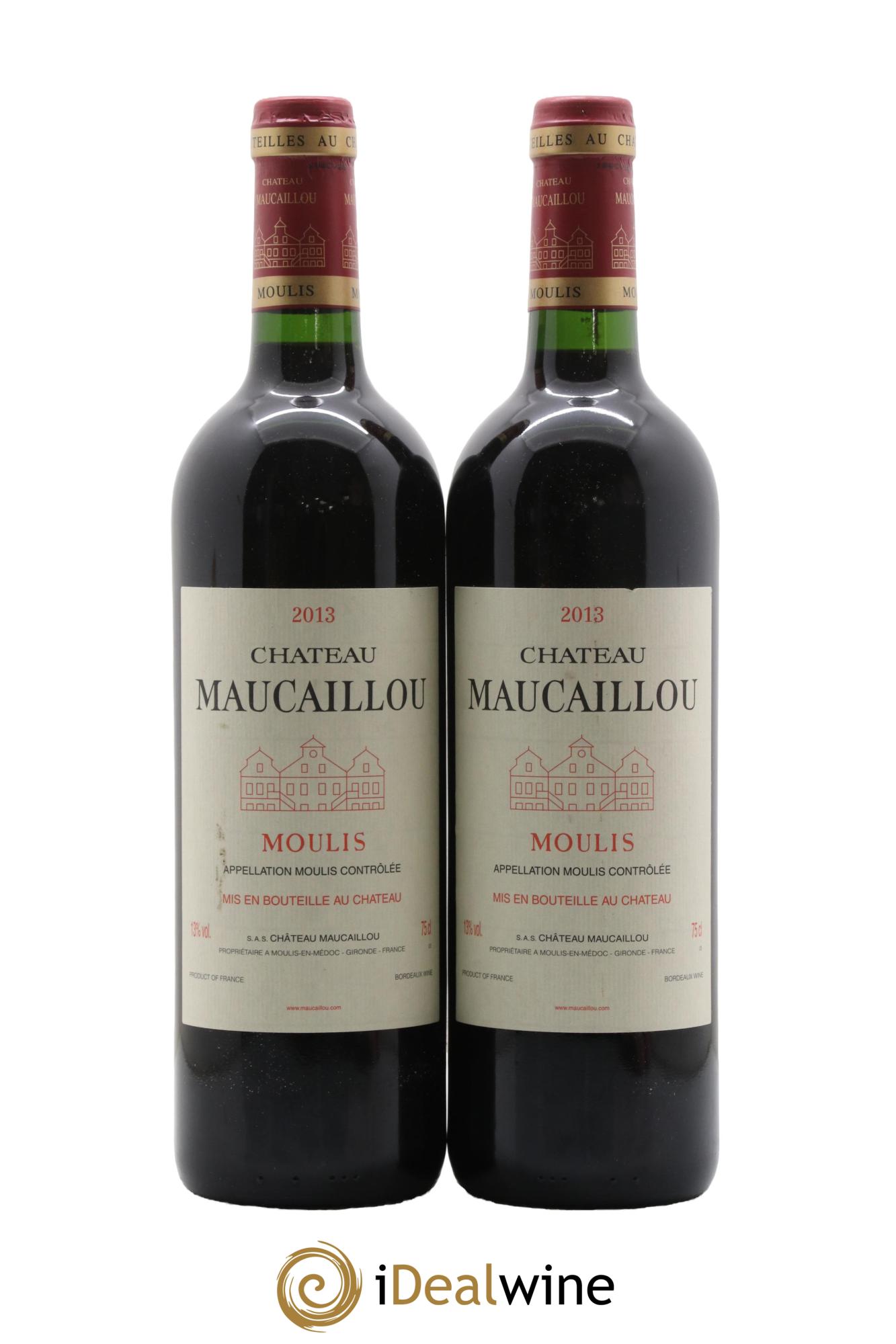 Château Maucaillou 2013 - Lotto di 2 bottiglie - 0
