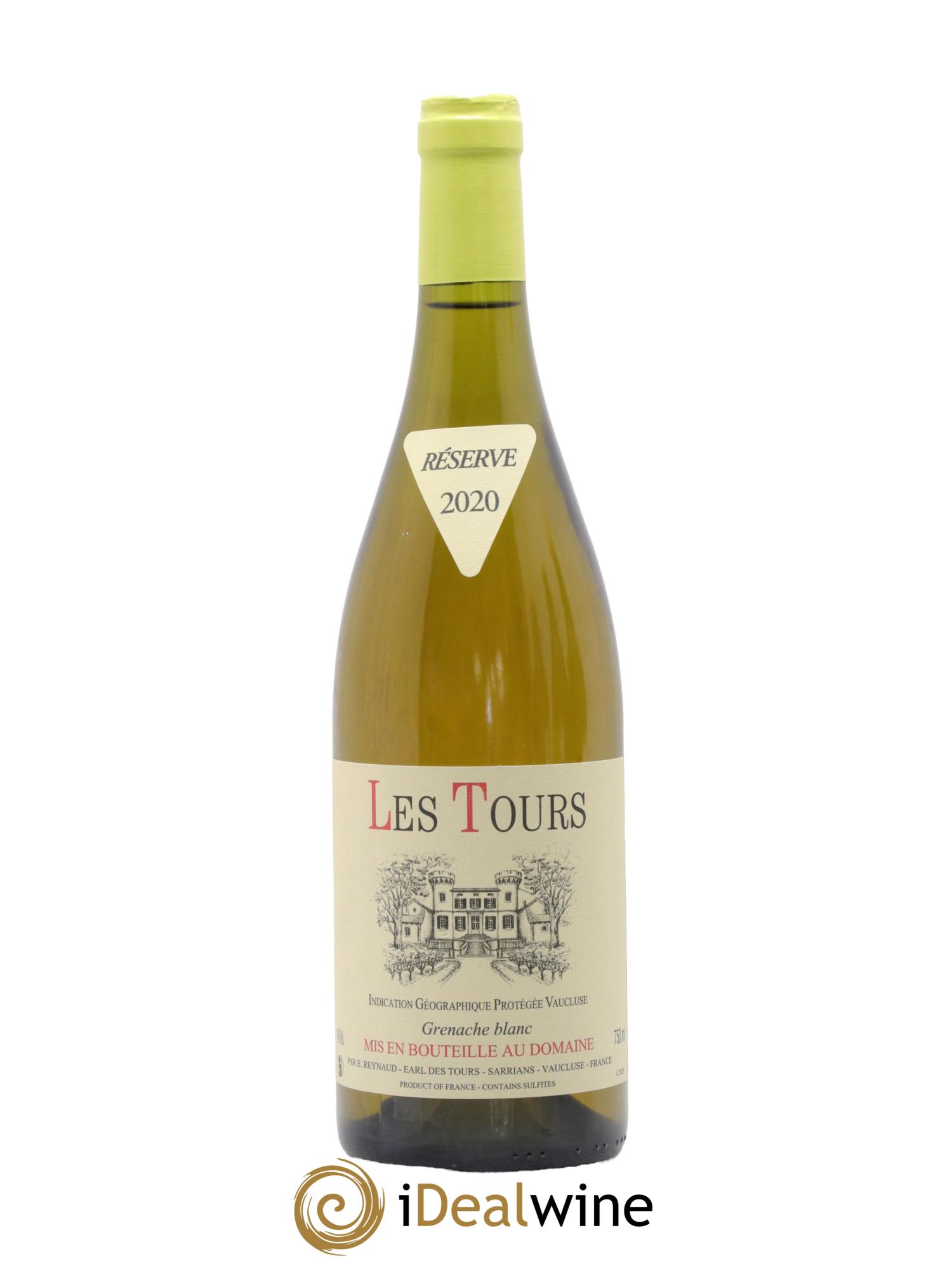 IGP Vaucluse (Vin de Pays de Vaucluse) Les Tours Grenache Blanc Emmanuel Reynaud 2020 - Lotto di 1 bottiglia - 0