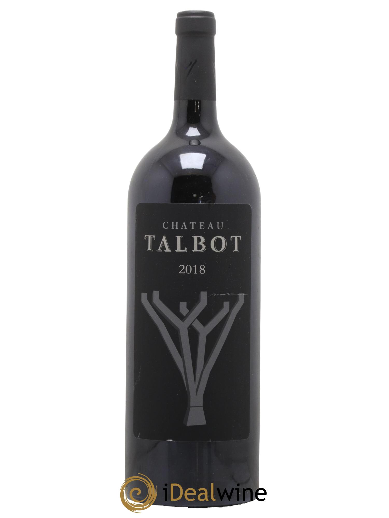 Château Talbot 4ème Grand Cru Classé 2018 - Lot de 1 magnum - 0