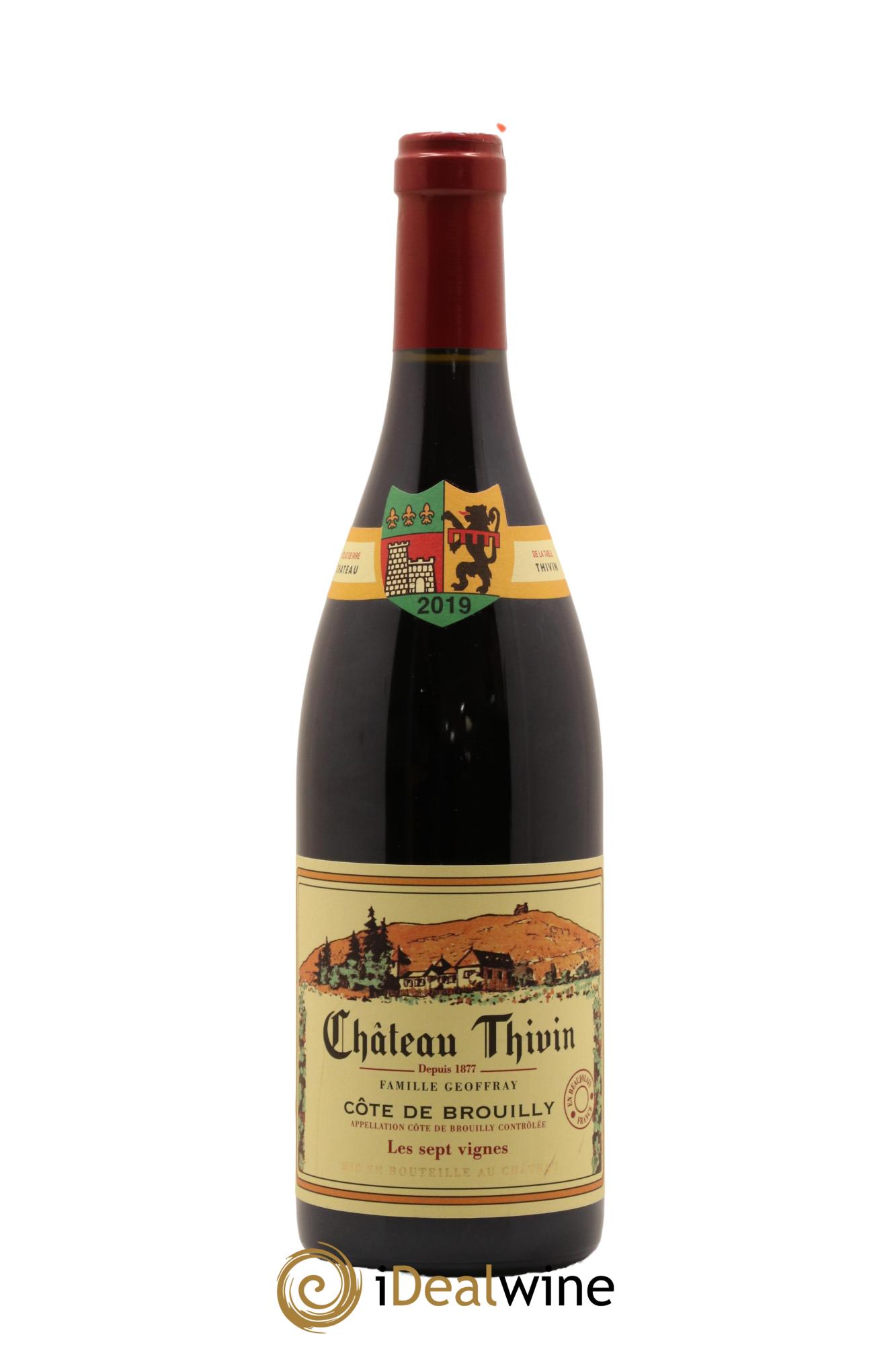 Côte de Brouilly Les 7 Vignes Château Thivin 2019 - Lot de 1 bouteille - 0