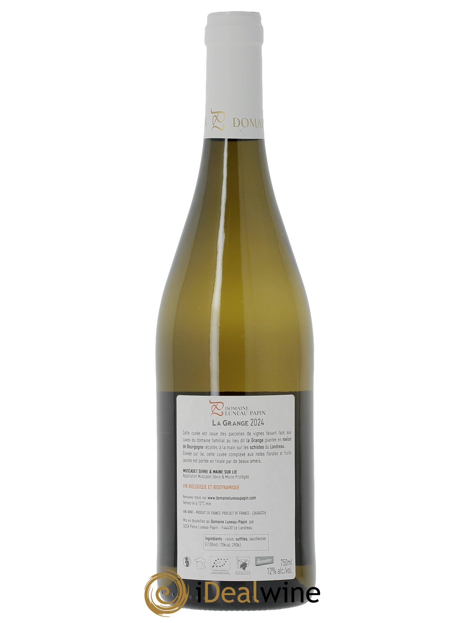 Muscadet-Sèvre-et-Maine La Grange Luneau-Papin  2024 - Lot de 1 bouteille - 1