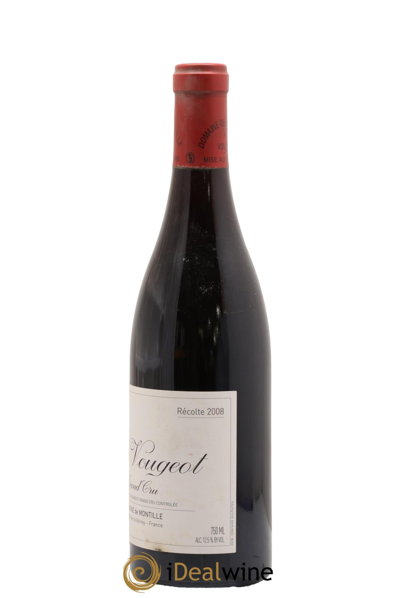 Clos de Vougeot Grand Cru De Montille (Domaine) 2008 - Posten von 1 Flasche - 1