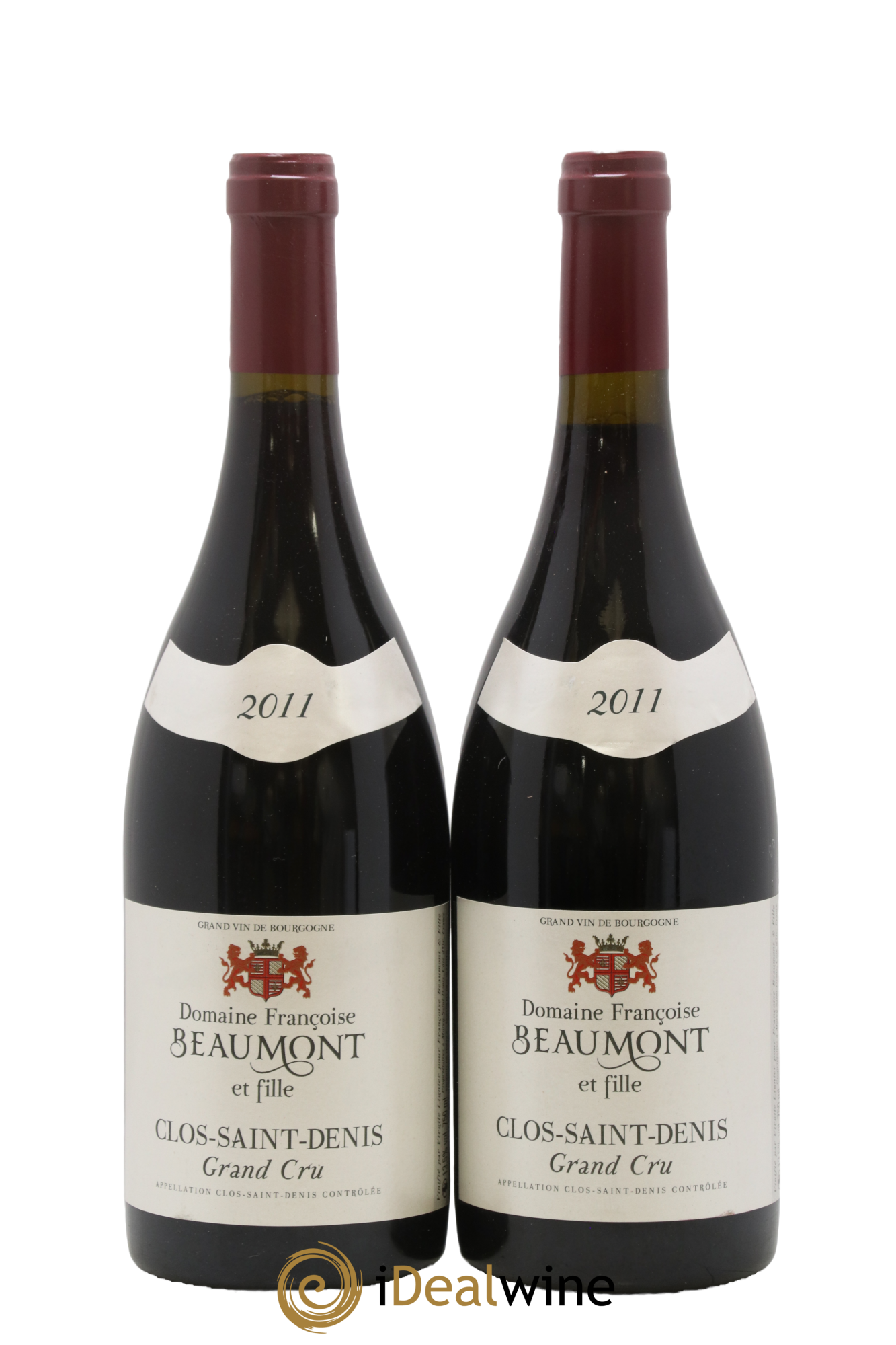 Clos Saint-Denis Grand Cru Domaine Françoise Beaumont et fille 2011 - Lot de 2 bouteilles - 0