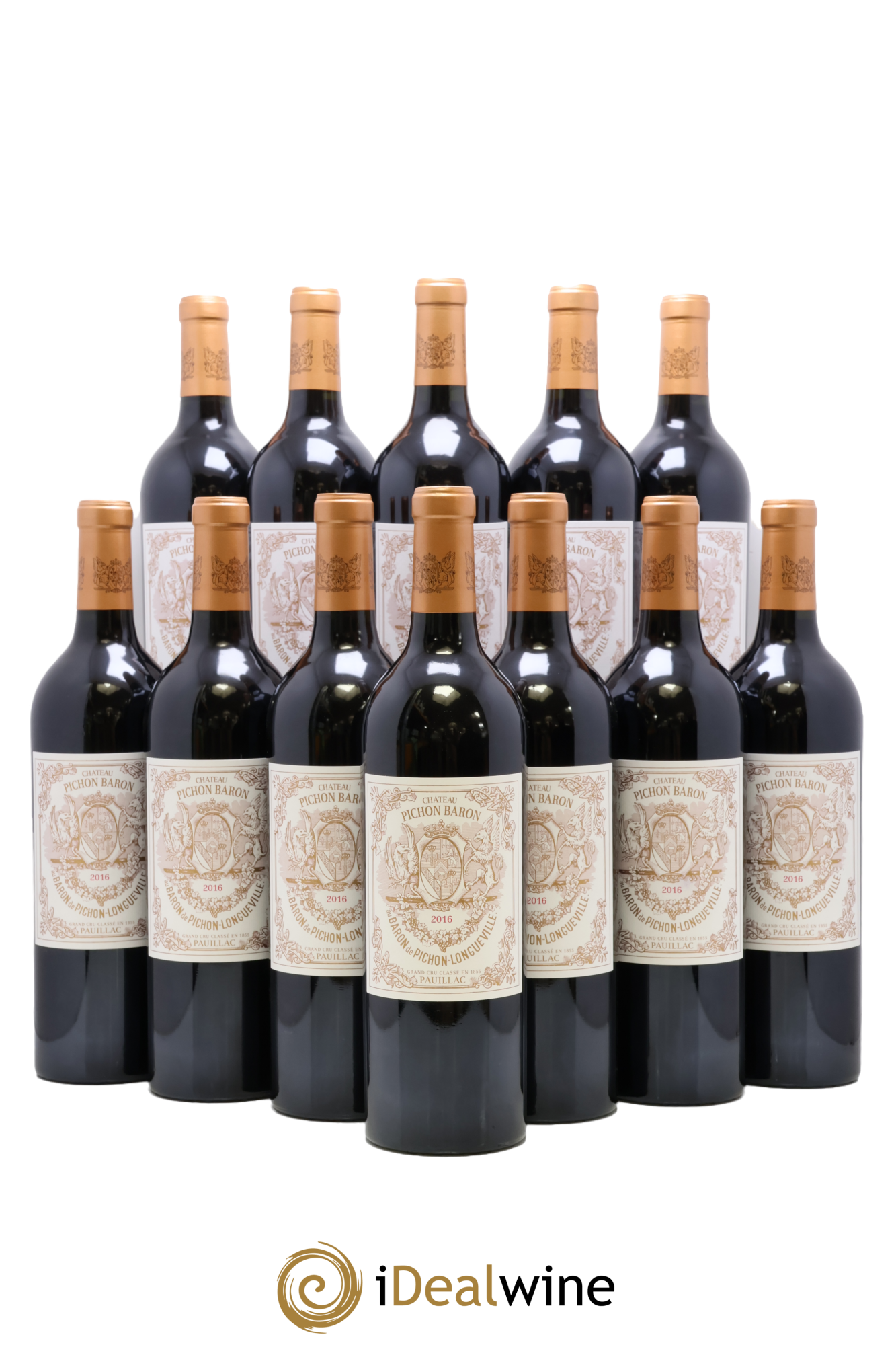 Pichon Longueville Baron 2ème Grand Cru Classé 2016 - Lotto di 12 bottiglie - 0