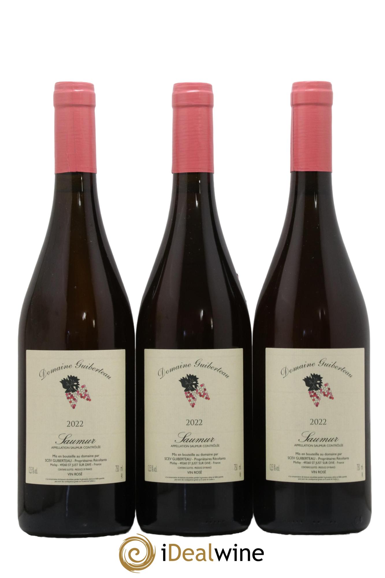 Saumur Domaine Guiberteau 2022 - Lot de 3 bouteilles - 0