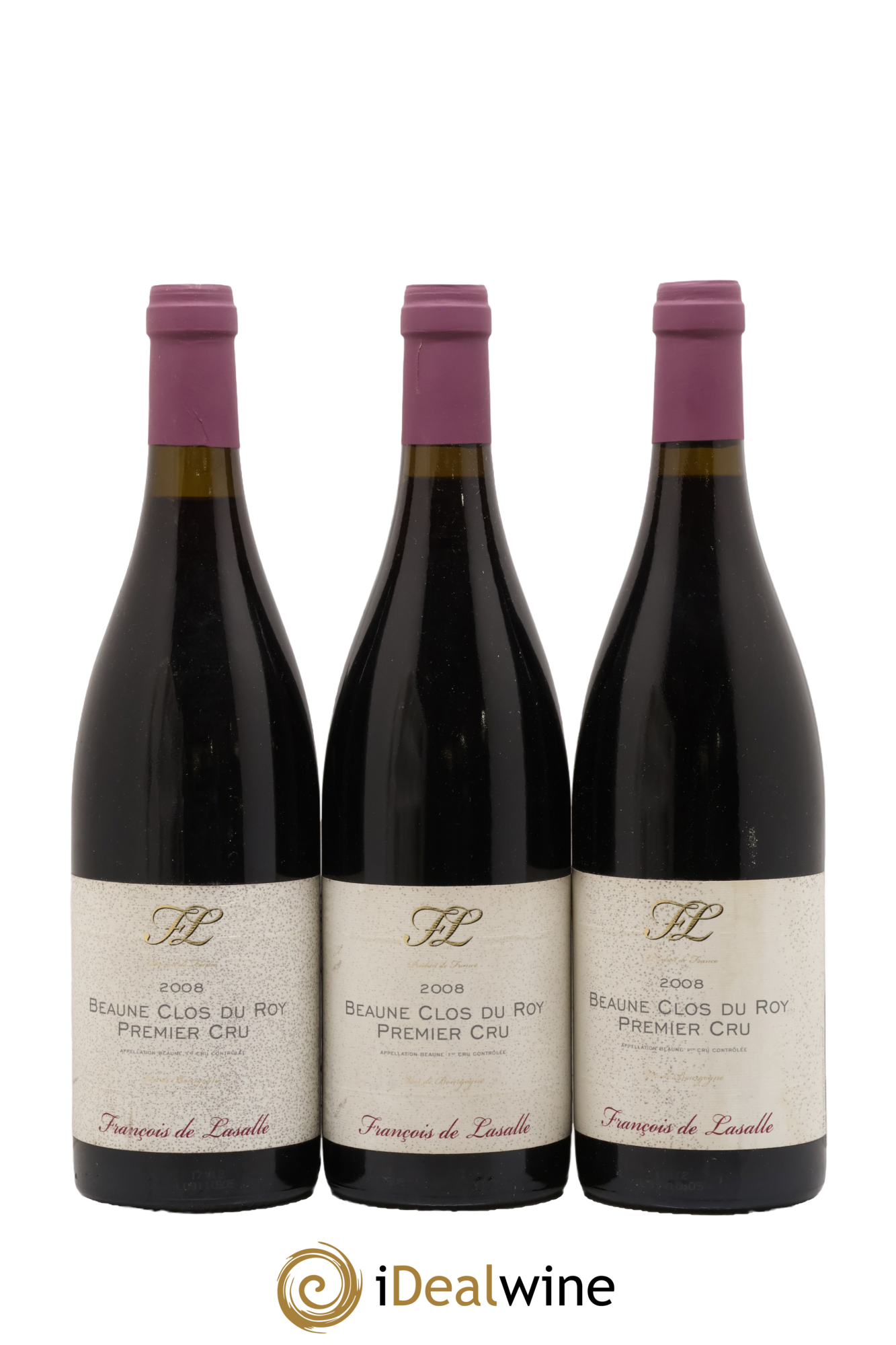 Beaune 1er Cru Clos du Roy François de Lasalle 2008 - Lotto di 3 bottiglie - 0