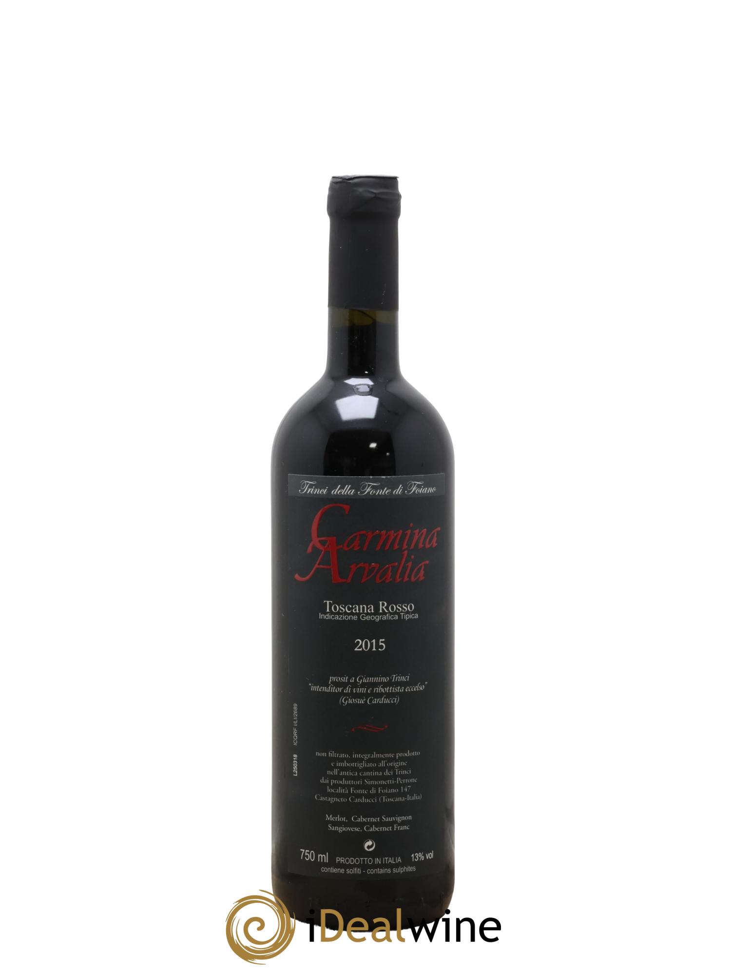 Toscana IGT Carmina Arvalia 2015 - Lot of 1 bottle - 0