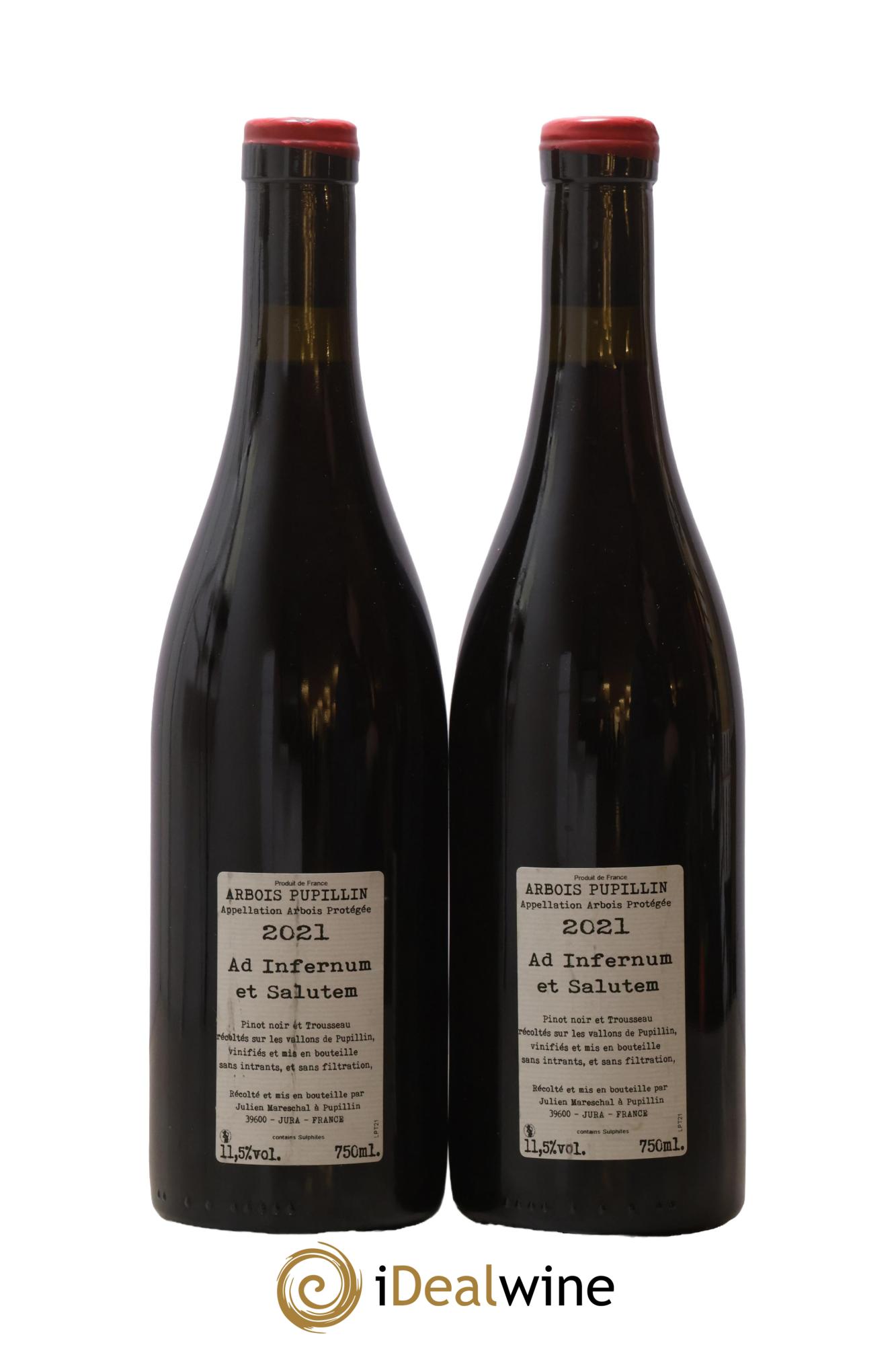 Arbois Pupillin Ad Infernum et Salutem Domaine de la Borde 2021 - Lot de 2 bouteilles - 1