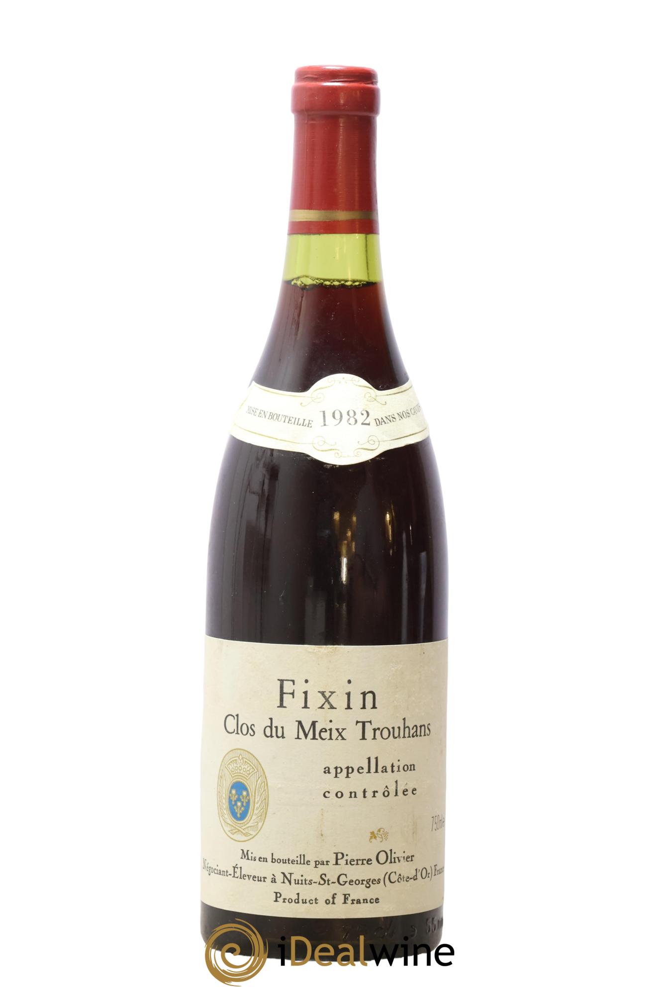 Fixin Clos du Meix Trouhans Pierre Olivier 1982 - Lot of 1 bottle - 0