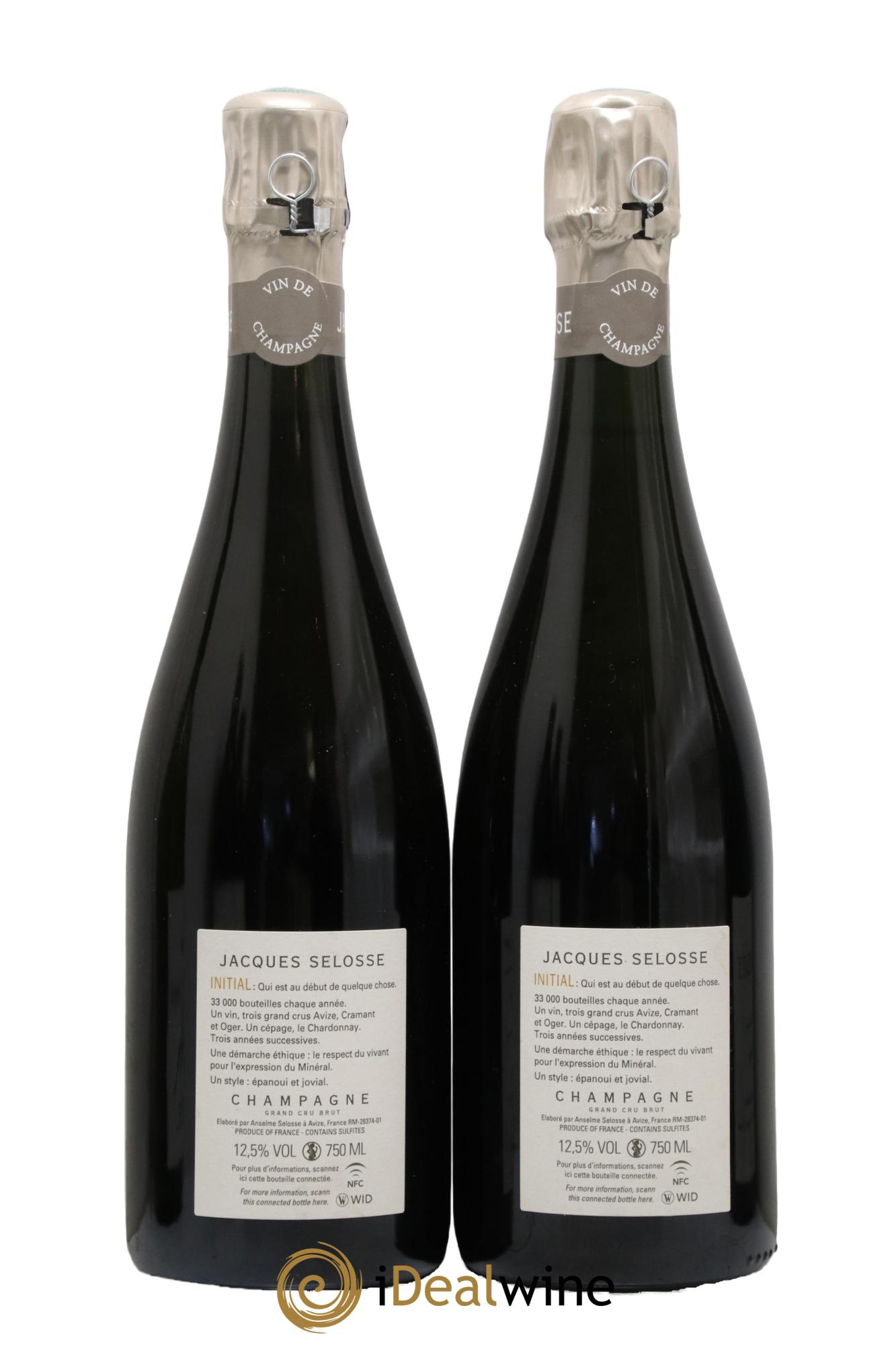 Initial Brut Jacques Selosse - Lot of 2 bottles - 1