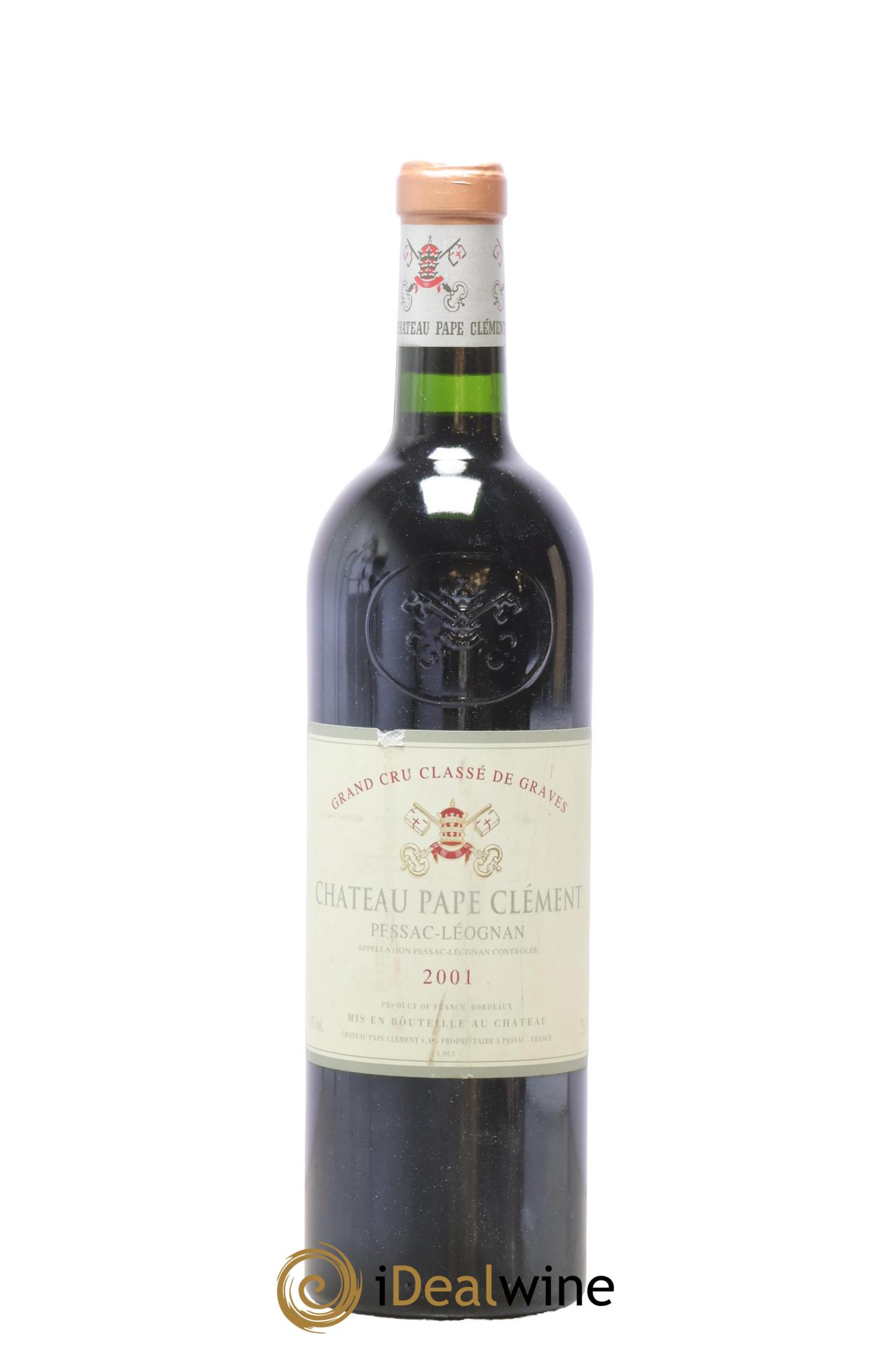 Château Pape Clément Cru Classé de Graves 2001 - Lot de 1 bouteille - 0