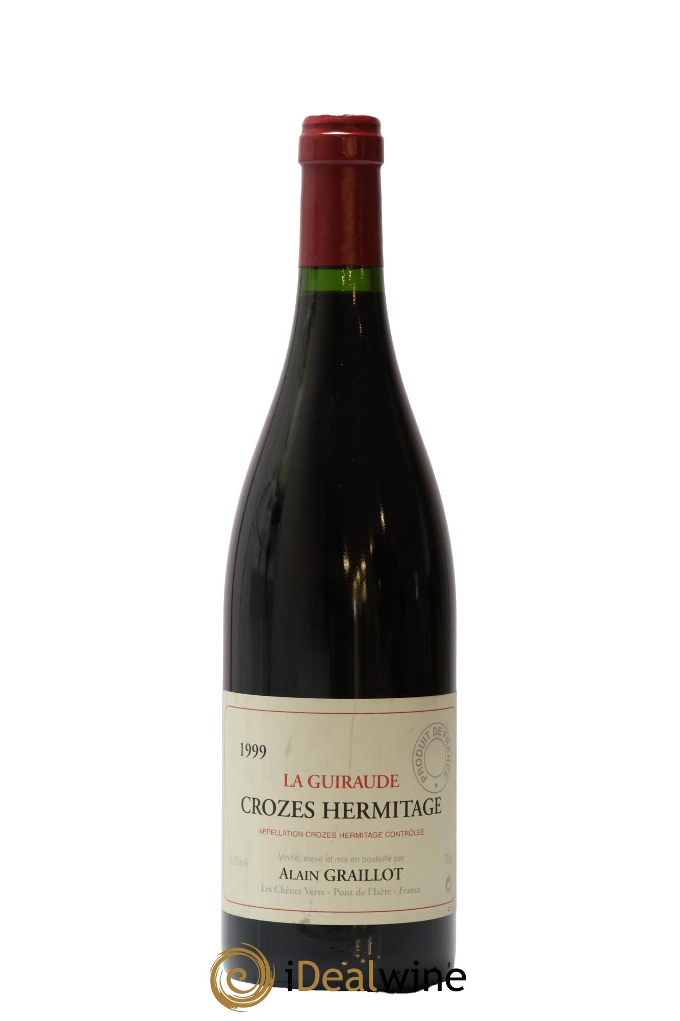 Crozes-Hermitage La Guiraude Domaine Graillot 1999 - Lot de 1 bouteille - 0