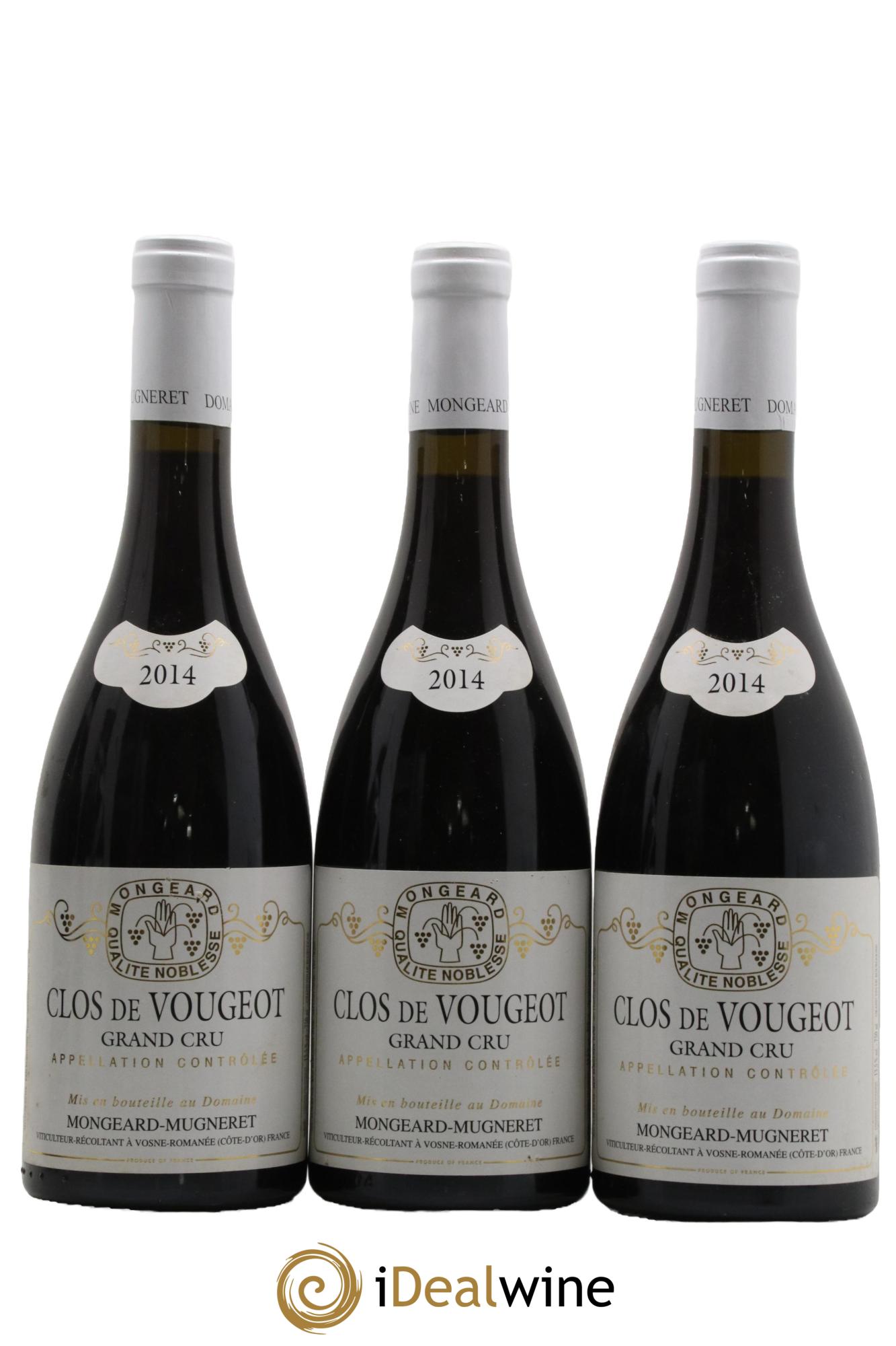 Clos de Vougeot Grand Cru Mongeard-Mugneret (Domaine) 2014 - Lot de 3 bouteilles - 0