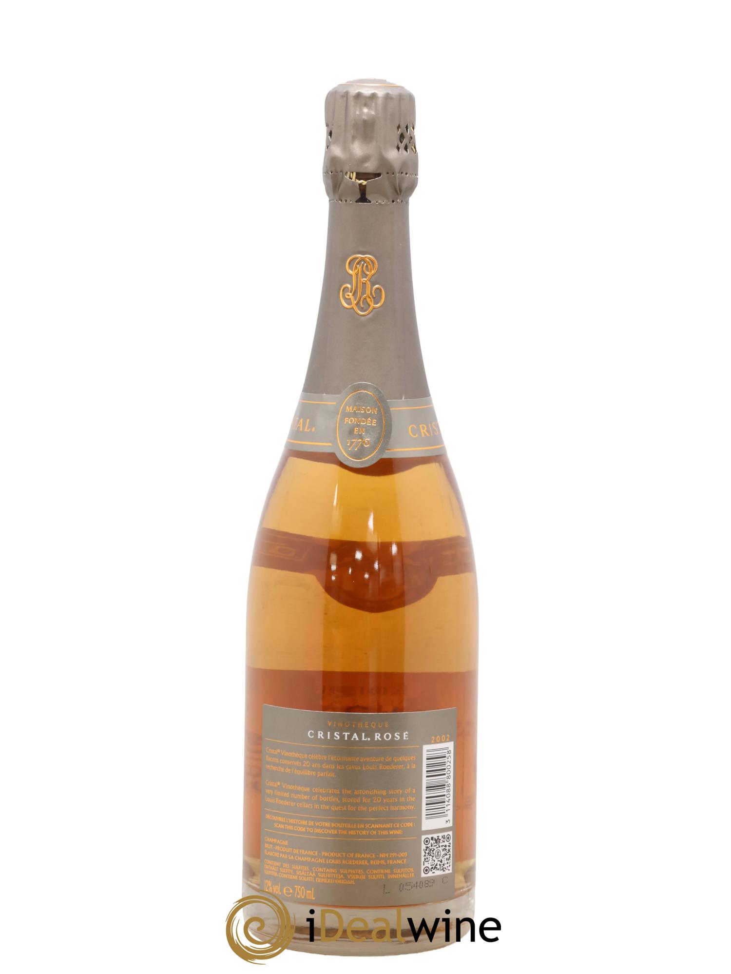 Cristal Vinothèque Louis Roederer 2002 - Lot of 1 bottle - 2